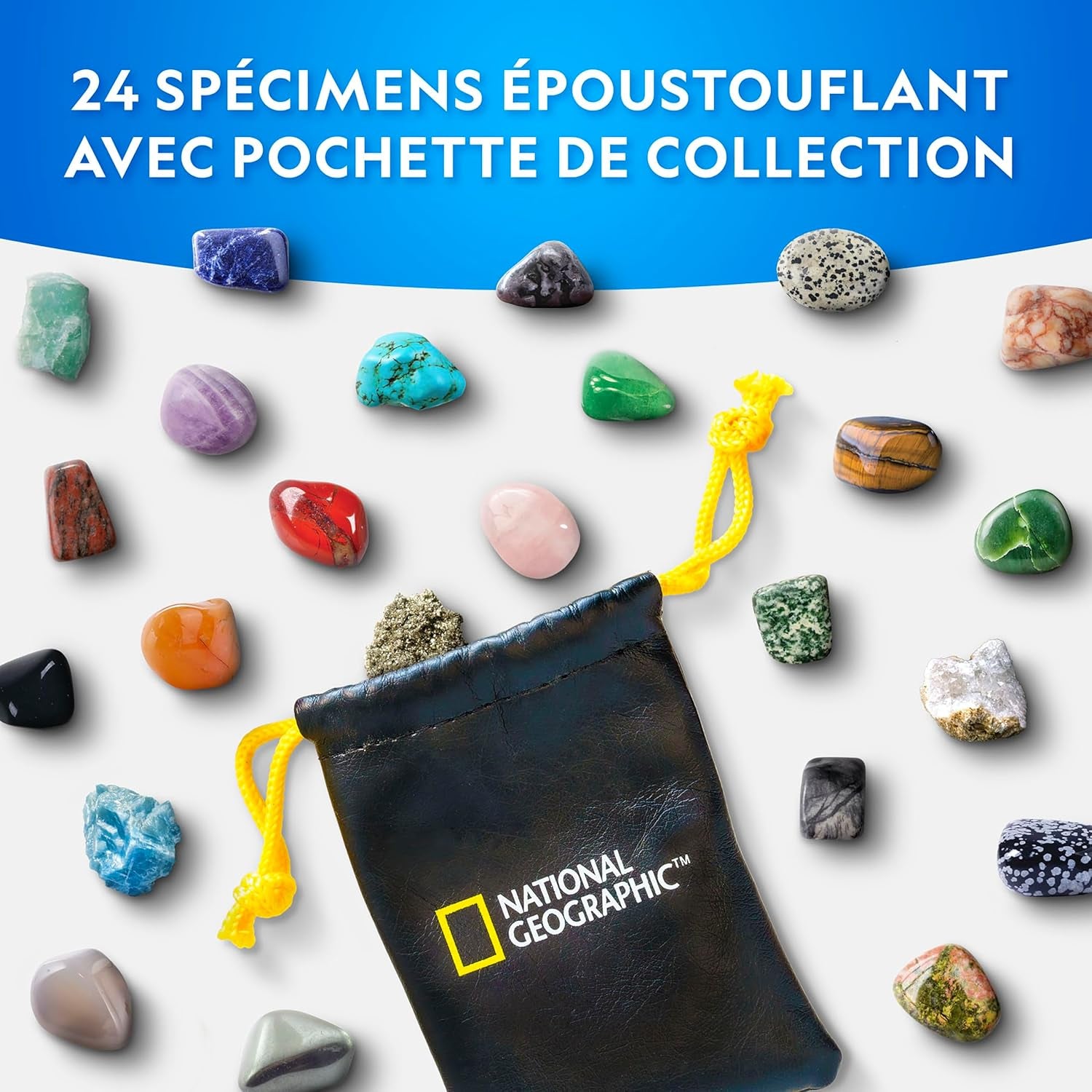 2025 Calendrier De L'Avent Gemmes - 24 Gemmes À Découvrir Chaque Jour, Collection De Roches Complète Pour Le Compte À Rebours De Noël Avec Mini Kit De Fouille