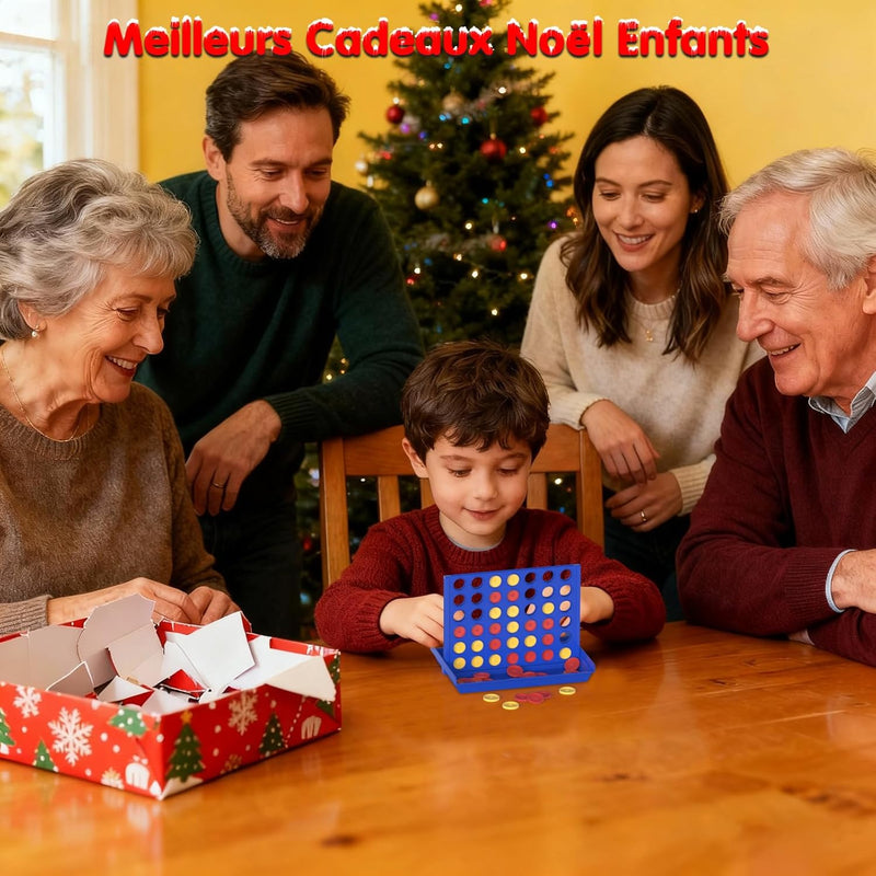 Pup Go Jeux De Société 4 En Ligne Pour Enfants De 3+ Ans, Jeu De Voyage Parfait, Idéal Pour Voiture & Avion. Jeu De Stratégie Éducatif Portable Pour 2 Joueurs, Design Pliable Avec 6 Jetons De Rechange