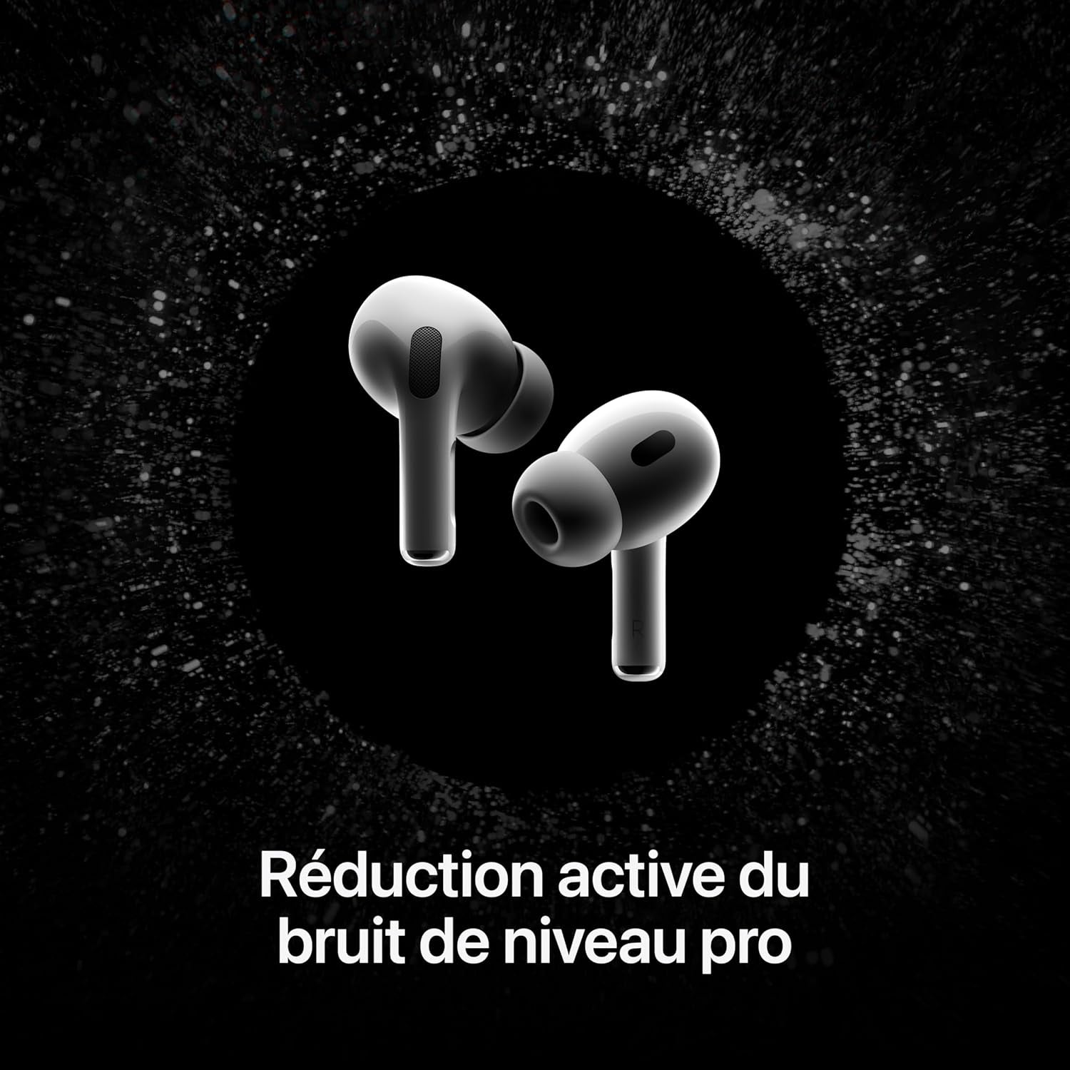 Airpods Pro 2 Écouteurs Sans Fil, Casques Et Écouteurs Bluetooth, Réduction Active Du Bruit, Appareil Auditif, Mode Transparence, Audio Spatial Personnalisé, Son Haute-Fidélité, Recharge USB-C