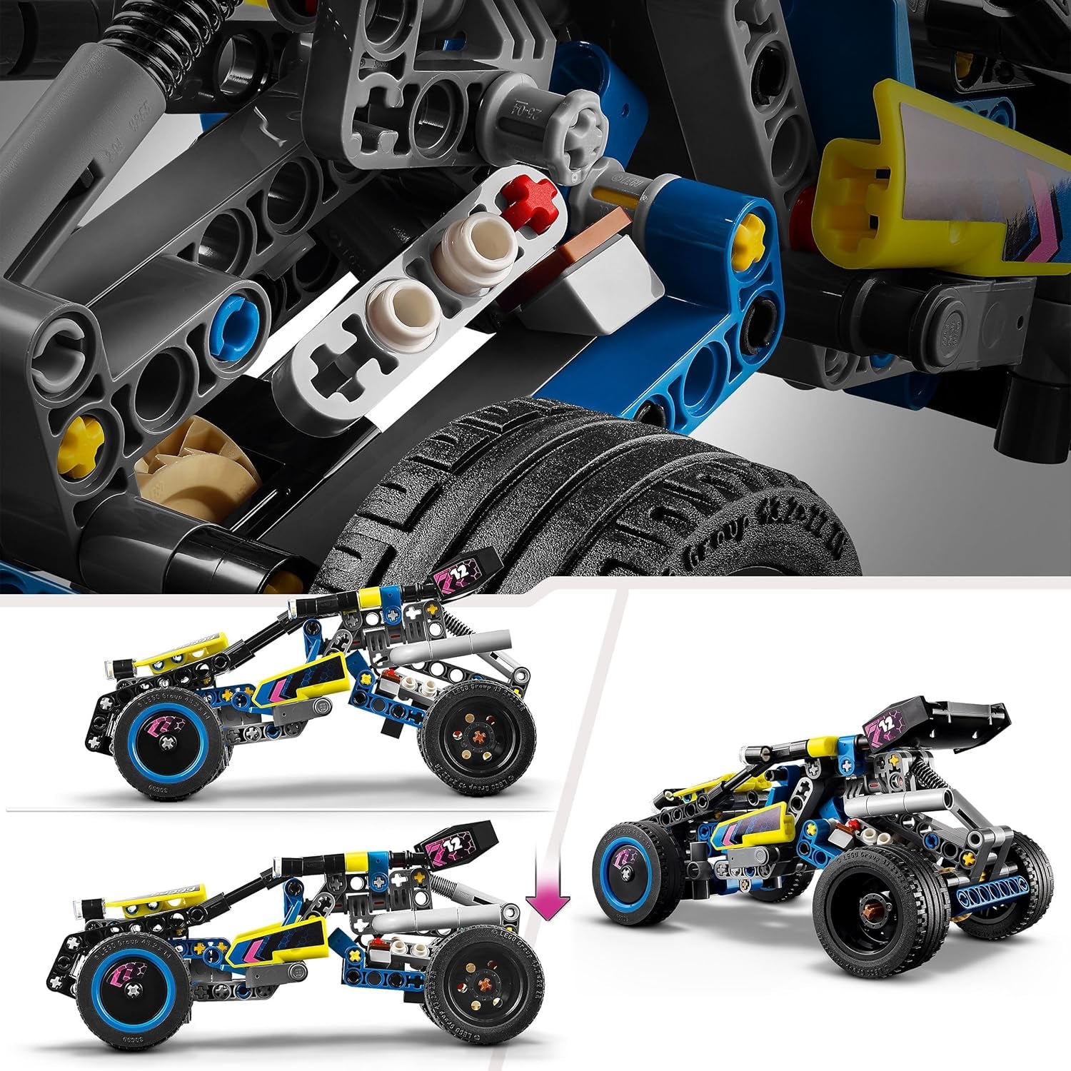 Technic Le Buggy Tout-Terrain De Course, Véhicule De Rallye, Jouet De Construction De Voiture De Course, Cadeau Pour Garçons Et Filles Dès 8 Ans 42164