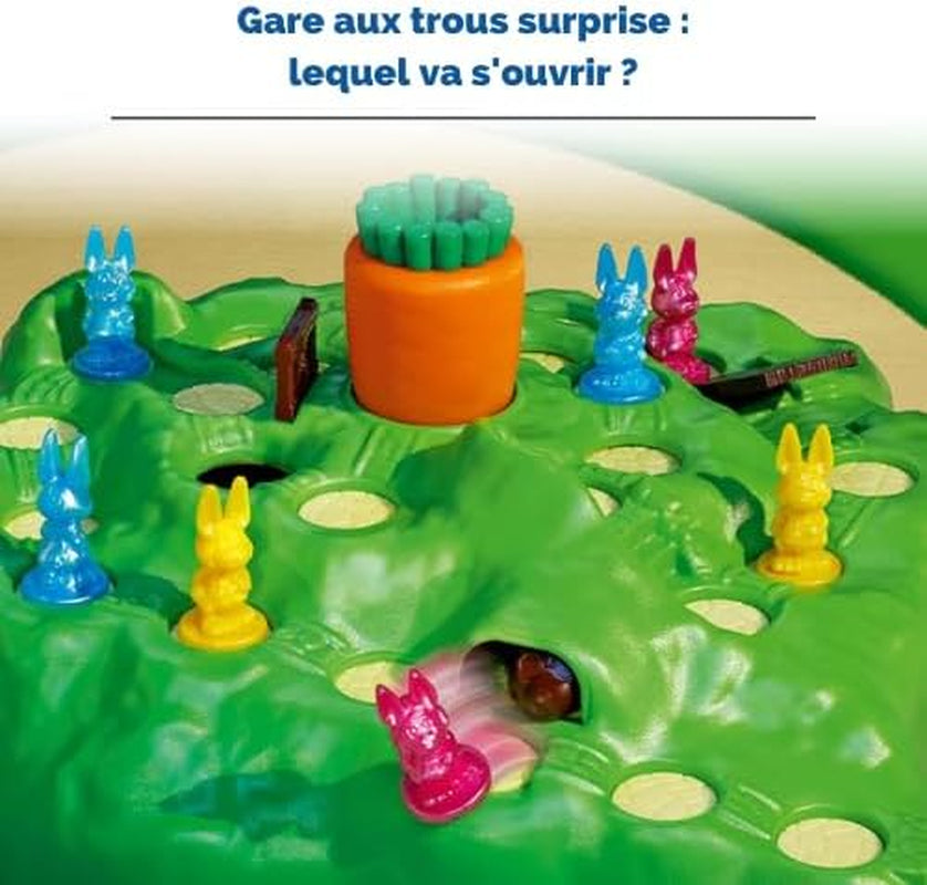 - Croque Carotte - Jeu De Société Rigolo - Jeu Pour Famille Avec Enfants - Course De Lapins Amusante - 2 À 4 Joueurs Dès 4 Ans - 22223 - Version Française