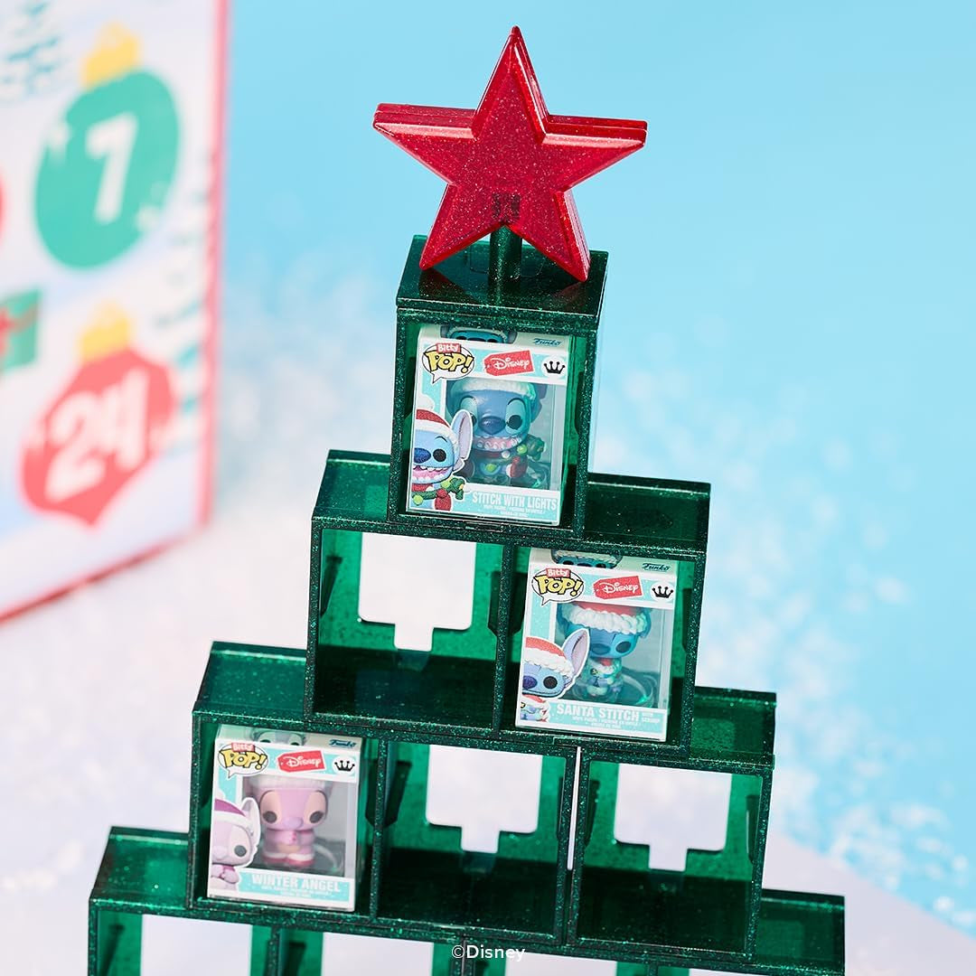 Bitty Pop! Countdown Calendar: Stitch Holiday - Lilo and Stitch- Calendrier De L'Avent - 24 Jours De Surprise - Boîte Mystère