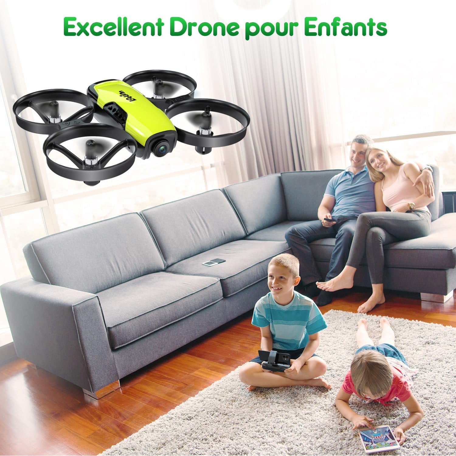 | Drone Avec Caméra Comme Cadeau Pour Enfants(8+), Mini Drone Télécommandé Avec Vidéo Et Photos, Vol Sécurisé, 21 Minutes De Temps De Vol, Trois Piles, C0 (Cadeau De Noël Idéal)