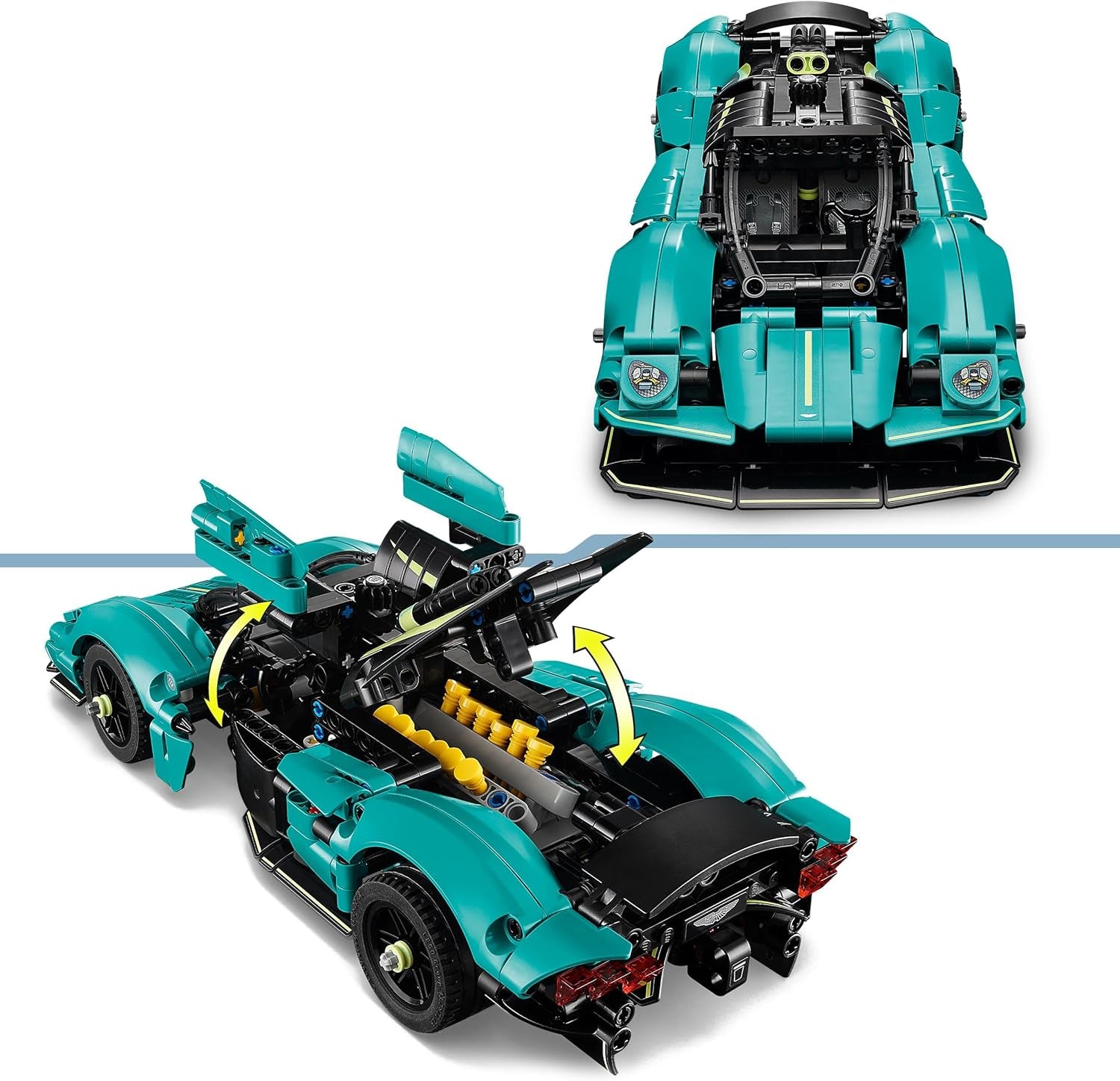 Technic Aston Martin Valkyrie - Jouet Voiture De Course - Maquette À Construire Avec Moteur V12 & Portes Papillon Ouvrantes - Cadeau Collector Pour Garçon Ou Fille Dès 9 Ans 42208