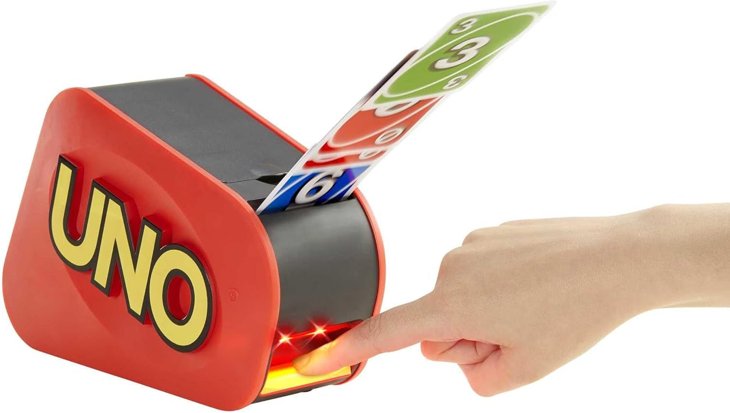 Jeu De Cartes UNO Extreme Avec Distributeur Aléatoire Émettant Des Lumières Et Des Sons, 112 Cartes. Jeu Pour Enfants, Adolescents Et Adultes. Cadeau Pour Joueurs De 7 Ans Et Plus, GXY75