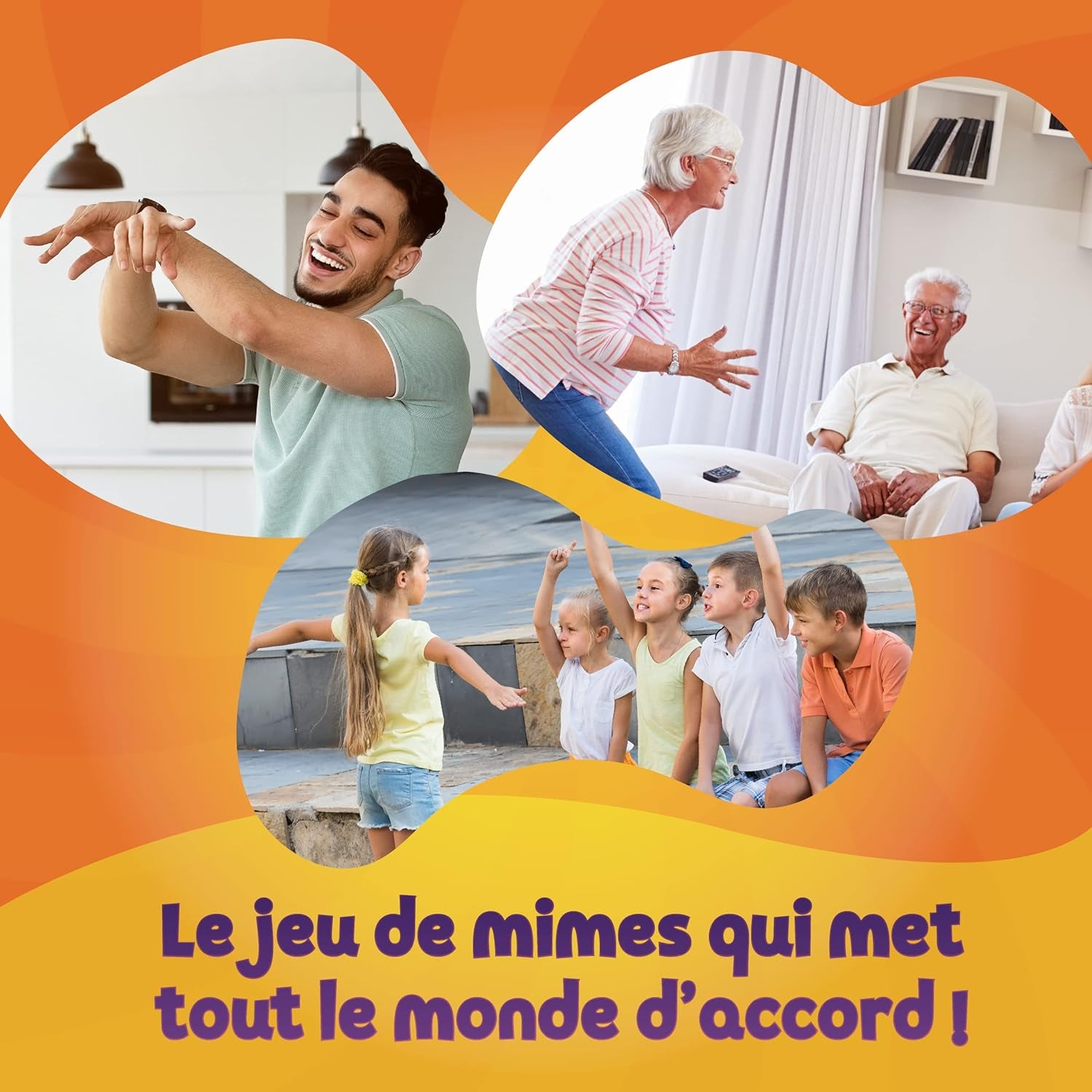 Génération Mimes Jeux De Société Enfant Et Adultes - Jeu D'Ambiance Famille - Jeu De Mimes - Jeu De Cartes Dès 4 Ans