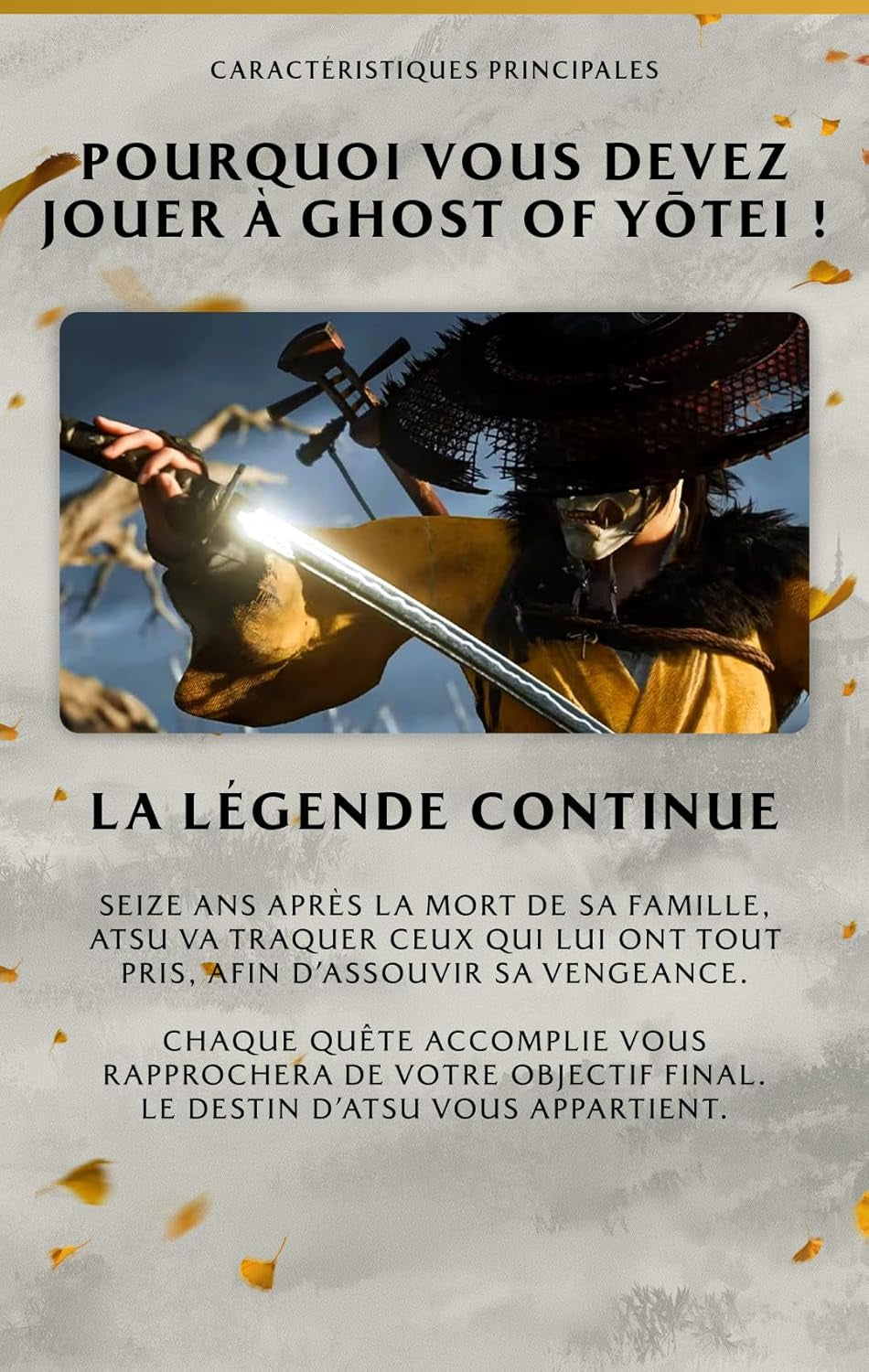 Sony, Ghost of Yotei PS5, Jeu Action-Aventure, Édition Standard, Version Physique Avec CD, En Français, 1 Joueur, PEGI 18, Pour  5