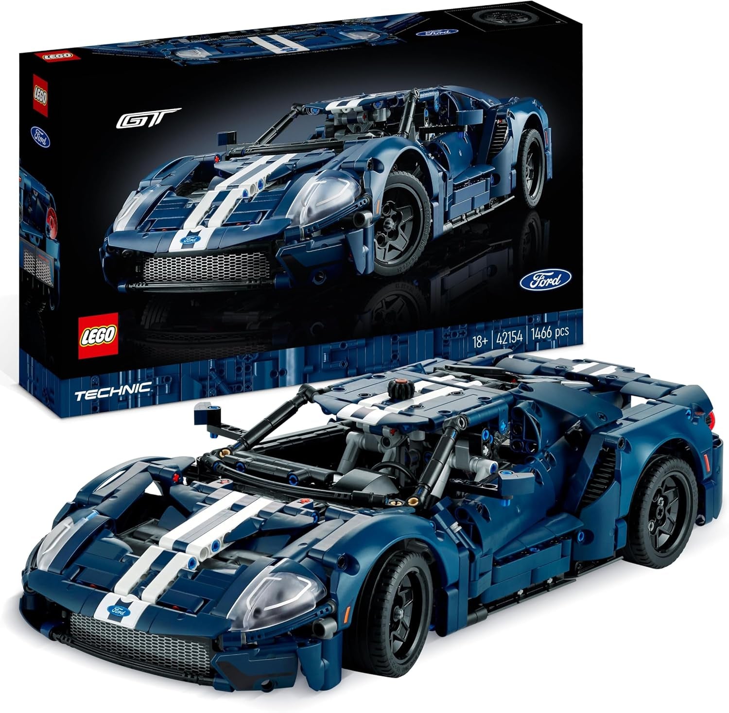 42154 Technic Ford GT 2022, Maquette De Voiture Pour Adultes À Construire, Échelle 1:12 Avec Caractéristiques Authentiques, Set De Collection Avancé