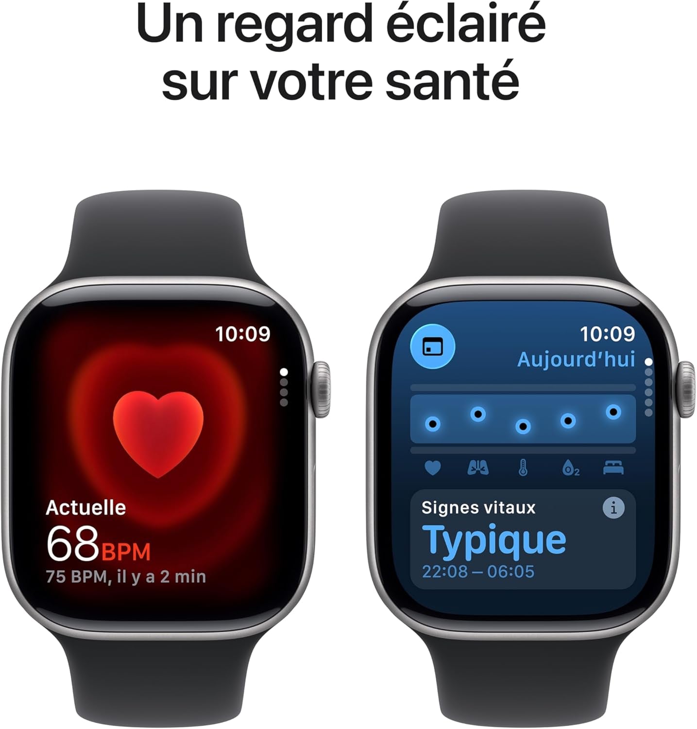 Watch Series 11 [GPS 46 Mm] Montre Connectée Avec Boîtier Gris Sidéral Et Bracelet Sport Noir. Score De Sommeil, Moniteur D’Activité, Suivi De La Santé, Écran Toujours Activé