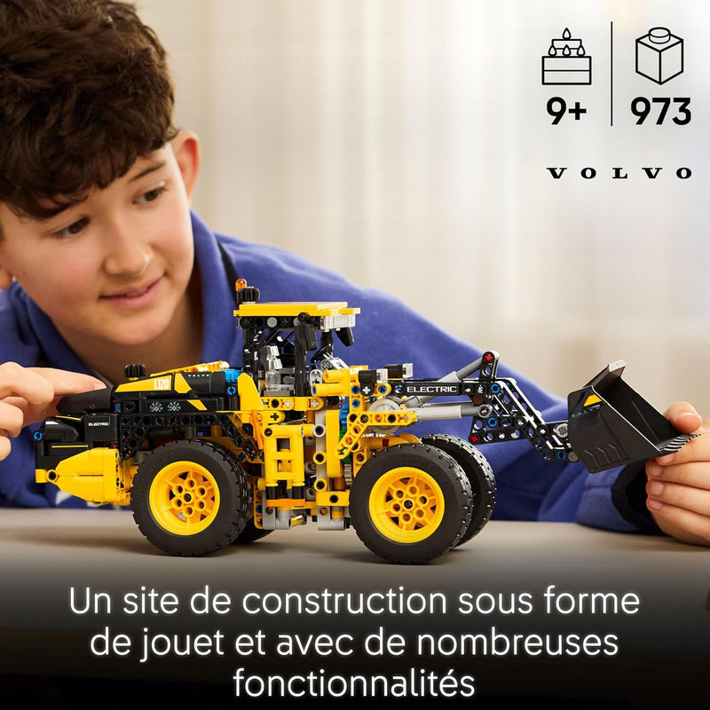 Technic La Chargeuse Sur Pneus Volvo L120 Electric - Jouet Avec Véhicule De Construction - Direction Articulée & Pelle Fonctionnelle - Cadeau D'Anniversaire Pour Garçon Dès 9 Ans 42209