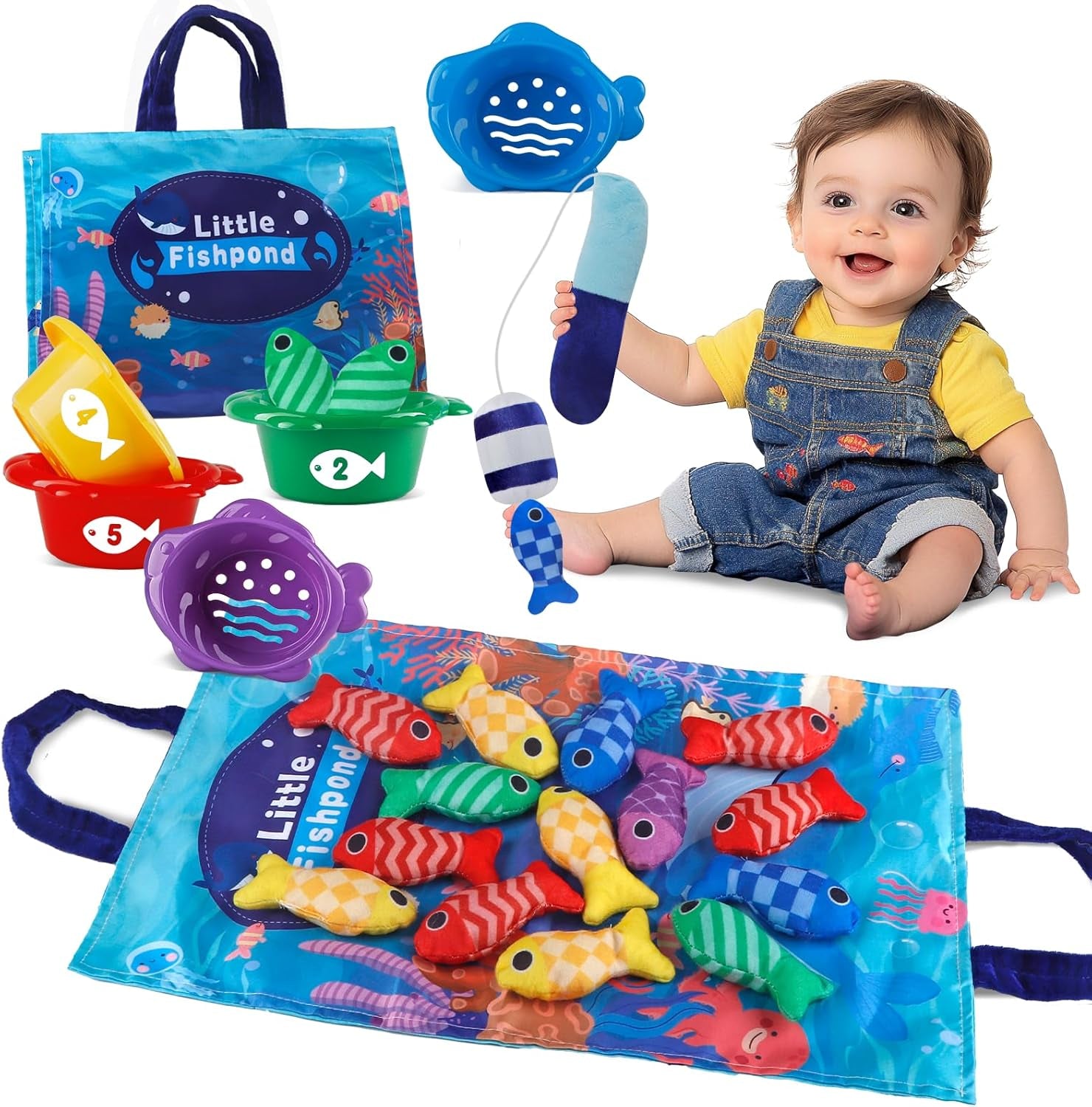 Jouet Bebe 1 an Jeux Montessori 1-3An Pêche a La Ligne Pour Enfant 1 2 3 Ans Fille Garçon Jouet Cadeau Enfant Cadeau Bebe 1 an Jouet Enfant 1 2 3 An