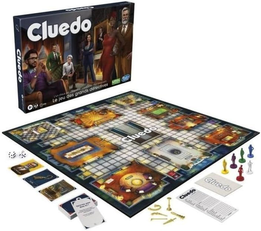 Habro Gaming Cluedo, Jeu De Société Revisité Pour Enfants, 2 À 6 Joueurs, Jeu De Mystère Pour Enfants Et Adultes, À Partir De 8 Ans