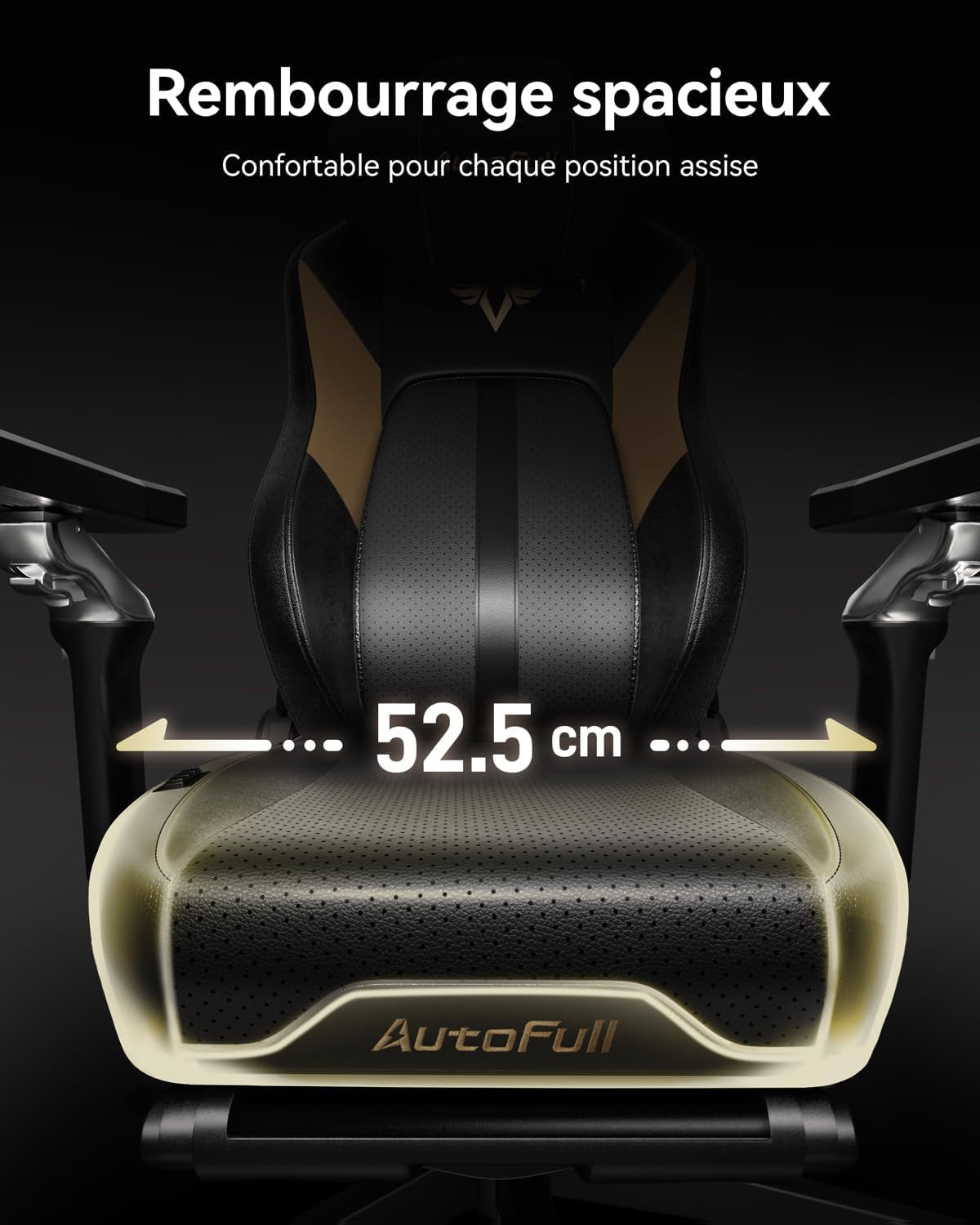 M6 Ultra Chaise Gaming Fauteuil Gaming Ergonomique Avec Massage Automatique, Siège Chauffant/Ventilé 3D, Repose-Pieds Escamotable & Support Cervical Réglable - Confort Professionnel Noir