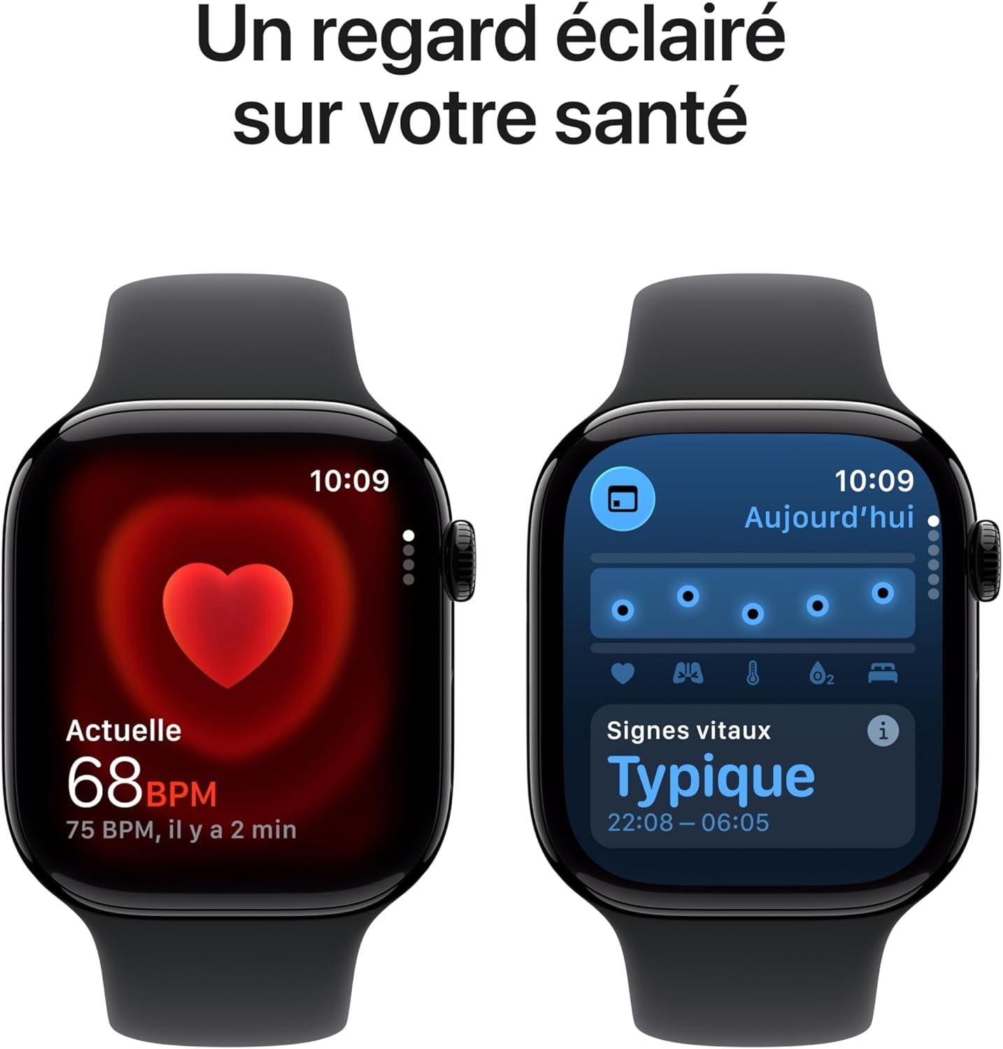 Watch Series 11 [GPS 46 Mm] Montre Connectée Avec Boîtier Obsidienne Et Bracelet Sport Noir. Score De Sommeil, Moniteur D’Activité, Suivi De La Santé, Écran Toujours Activé