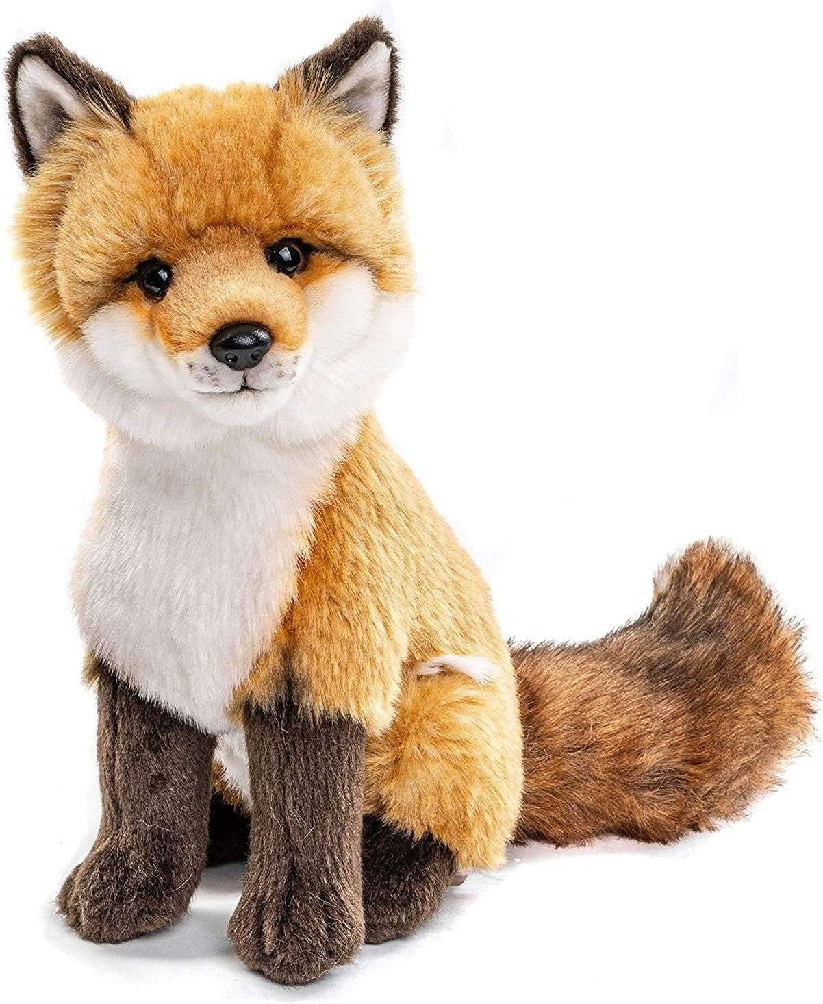 - Rotfuchs Classique – 27 Cm (Hauteur) – Renard, Animal De La Forêt – Peluche, Marron, Blanc, HW-79025