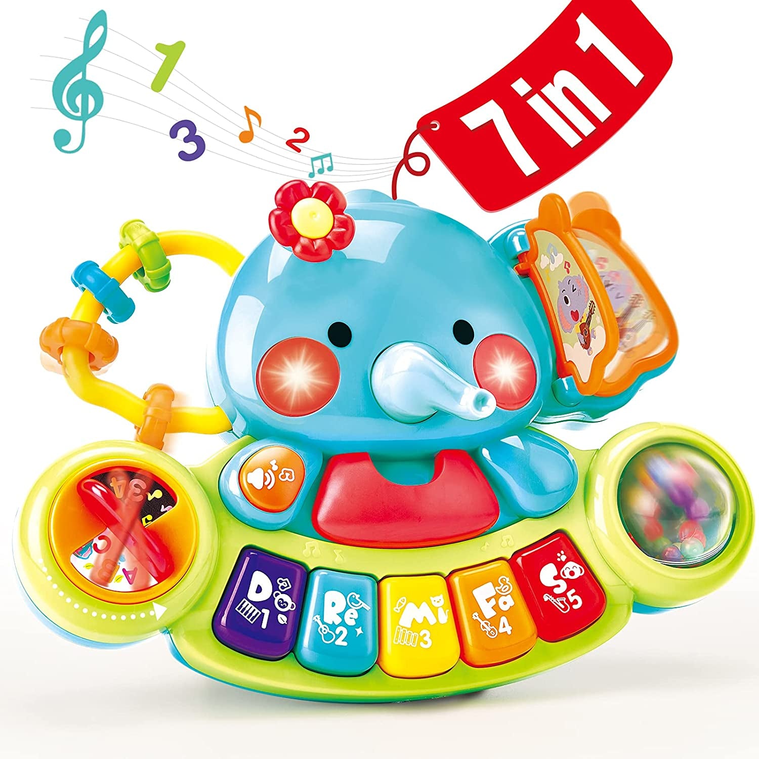 Jouet Éveil Bébé 6 Mois Avec 7 Aires De Piano Jeux Cadeau Jouet Musical Bébé Pour 6 9 12 Mois Naissance Fille Garçons