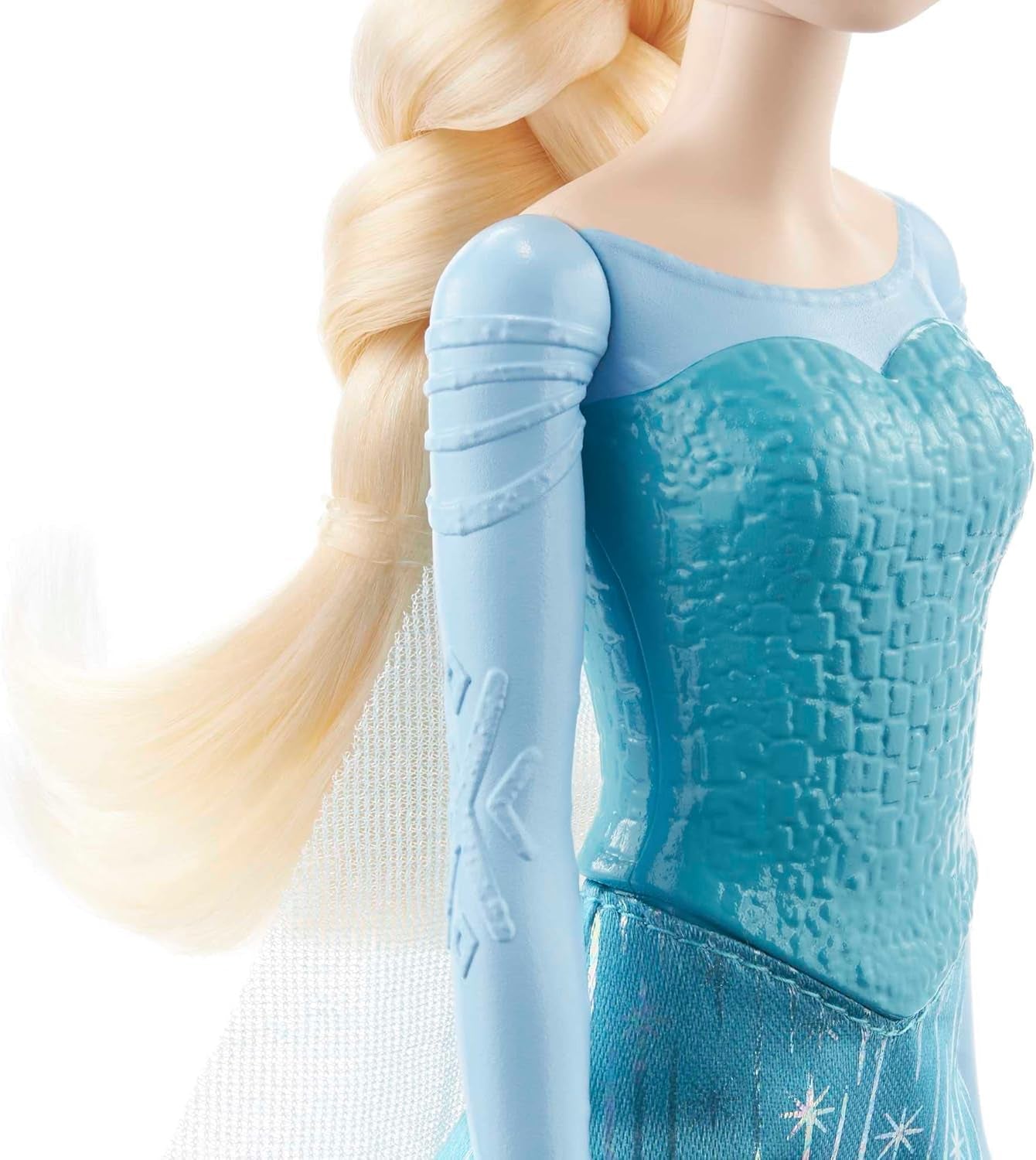 Disney La Reine Des Neiges Poupée Elsa Avec Tenue Emblématique, Chaussures, Jupe, Cape En Tissu Et Accessoires, Jouet Enfant, Dès 3 Ans, HLW47, Bleue De Base