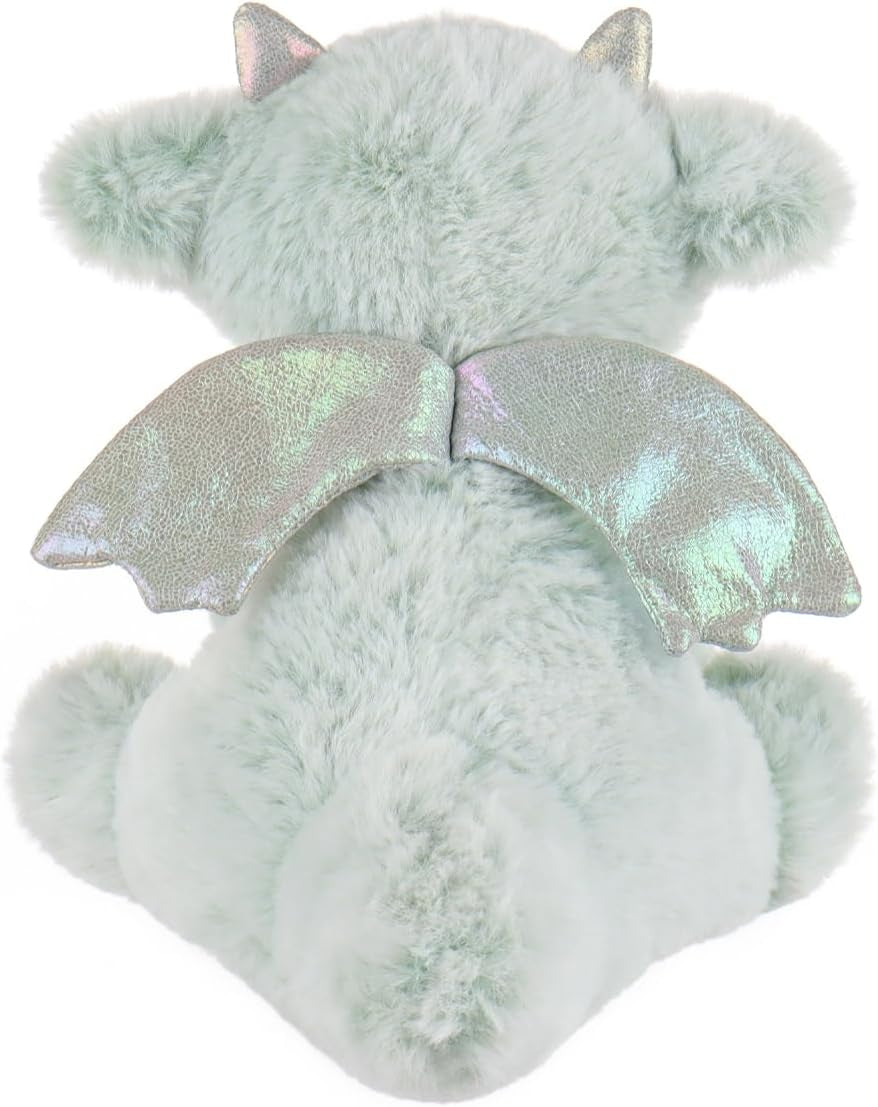 Peluche Dragon Vert En Peluche Douce Pour Enfant (Dragon En Peluche Vert, 20 Cm), S