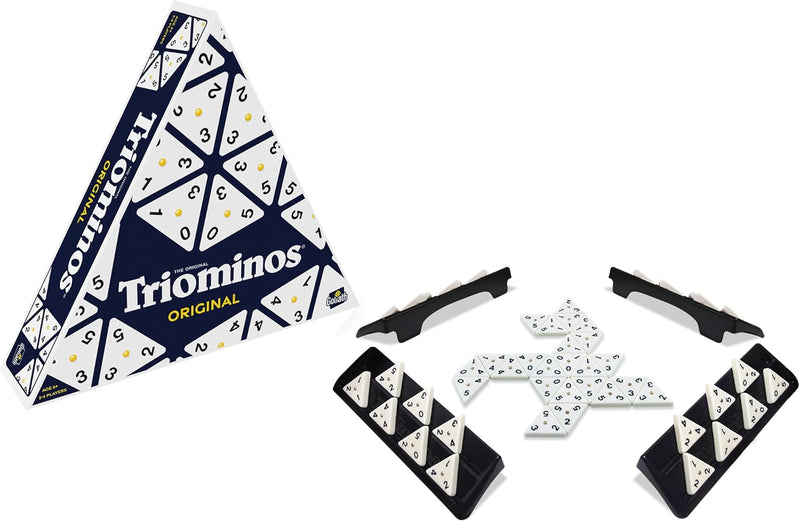TRIOMINOS Original - Jeu De Société Famille Et Enfants Dès 6 Ans - Nouvelle Edition - Jeu De Stratégie Et De Réflexion - Dominos Triangulaires - Un Classique Depuis 50 Ans - 2 À 4 Joueurs - 30 Min