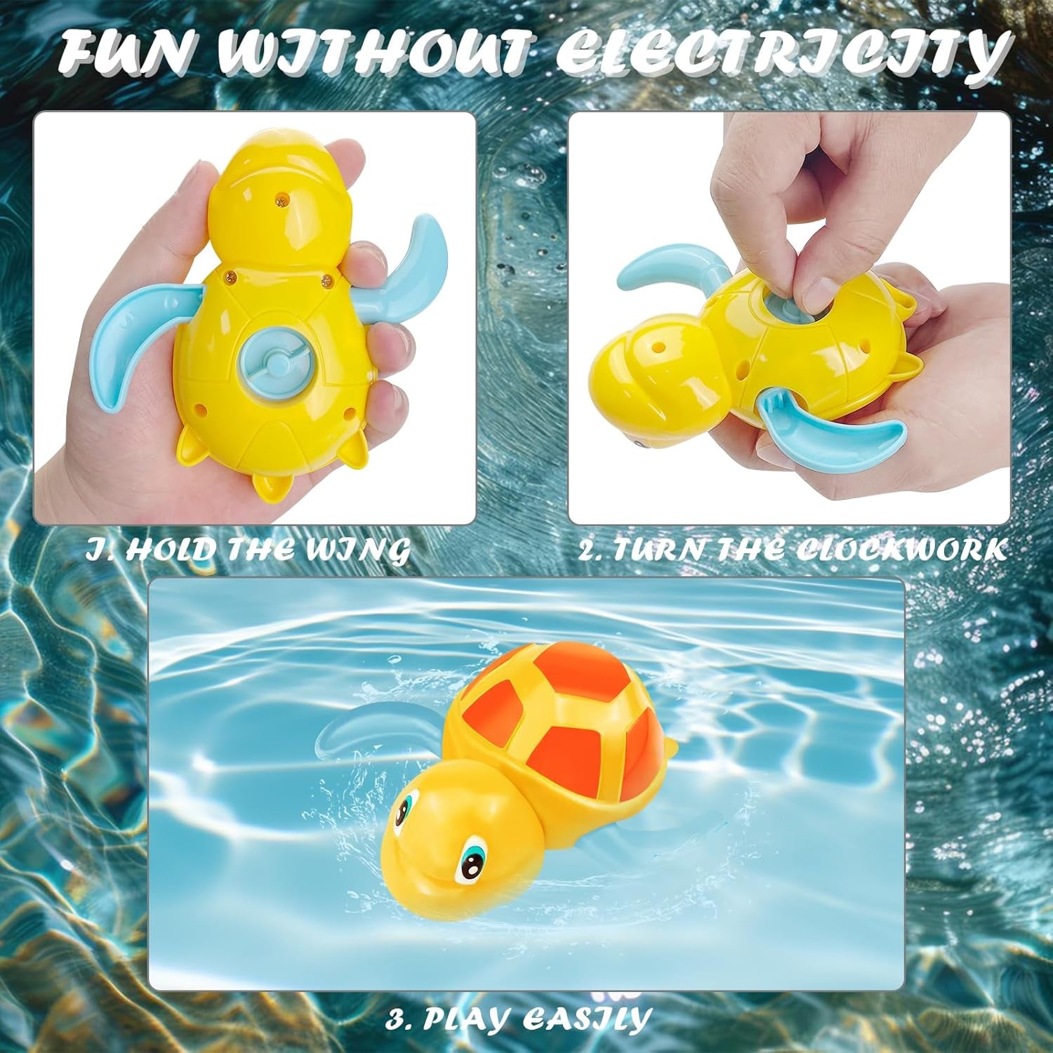 4 Pièce Jouet De Bain Bébé, Jeux De Bain, Animaux Jouets Flottants, Jouet À Remonter Bain, Jouets Flottants, Jouet De Piscine, Salle De Bain Jouets, Jouets De Bain Pour Garcon Fille