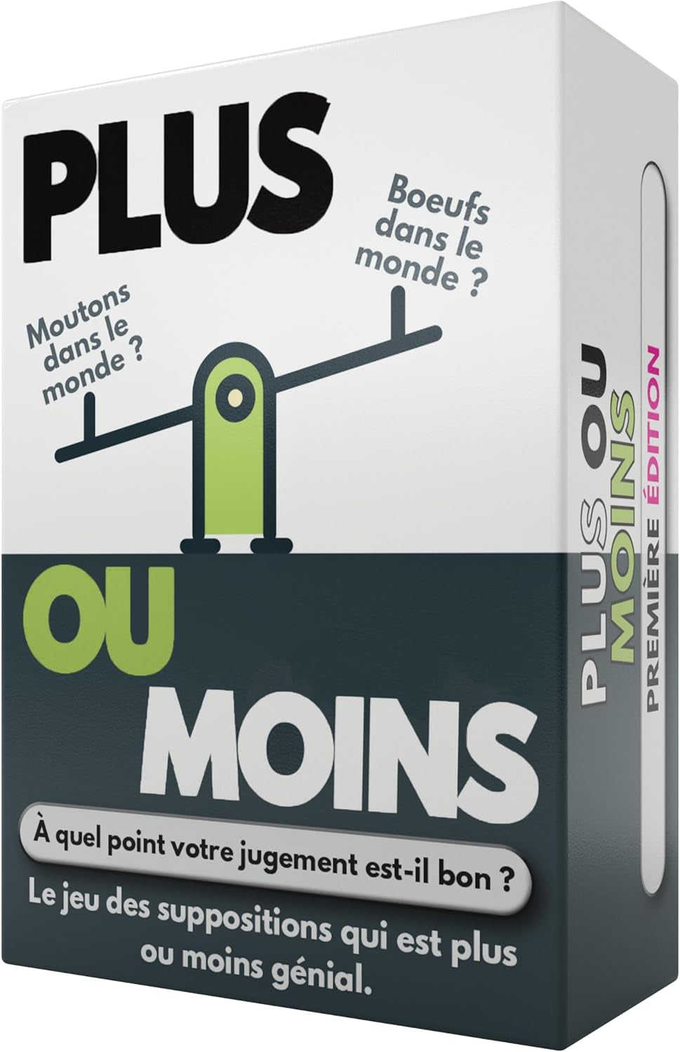 More or Less: plus Ou Moins | Version Française | Jeux De Cartes Amusants Pour Les Adultes & Les Enfants |