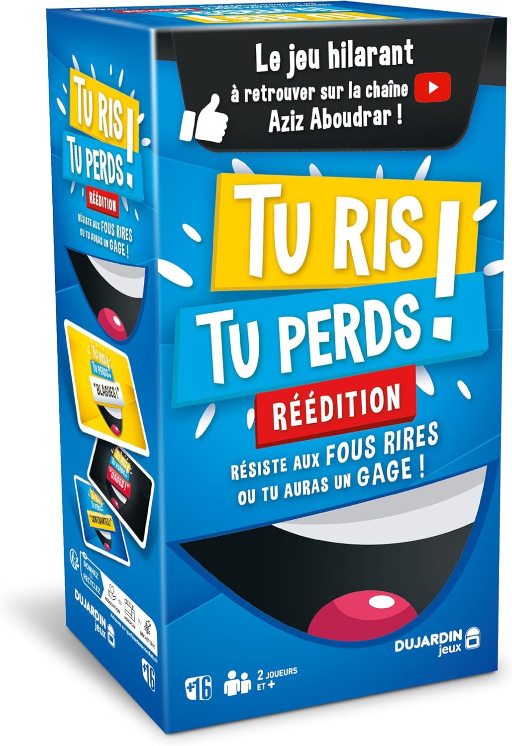 – Tu RIS Tu Perds – Jeu De Société – Jeu De Cartes – Jeu D’Ambiance Pour Adultes, Ados – Fous Rires Garantis – 2 Joueurs Et plus – Dès 16 Ans