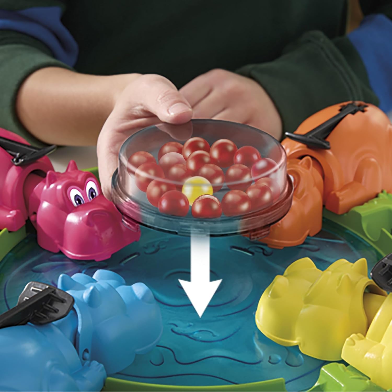 Hippos Gloutons, Jeu De Plateau Pour Enfants Et Famille, Avec Chargement Automatique Des Billes, Idées Cadeaux D'Anniversaire, De 2 À 4 Joueurs