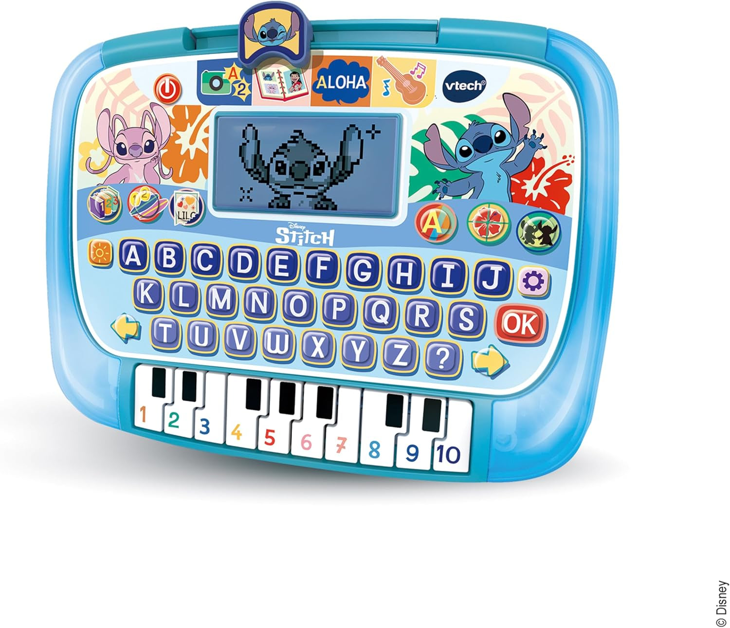 - Disney Ma Tablette Éducative Stitch - Tablette Lumineuse Enfant Avec Écran Rétroéclairé Multicolore, 10 Jeux Interactifs Lilo Et Stitch - Cadeau Enfant De 4 Ans À 8 Ans - Contenu En Français