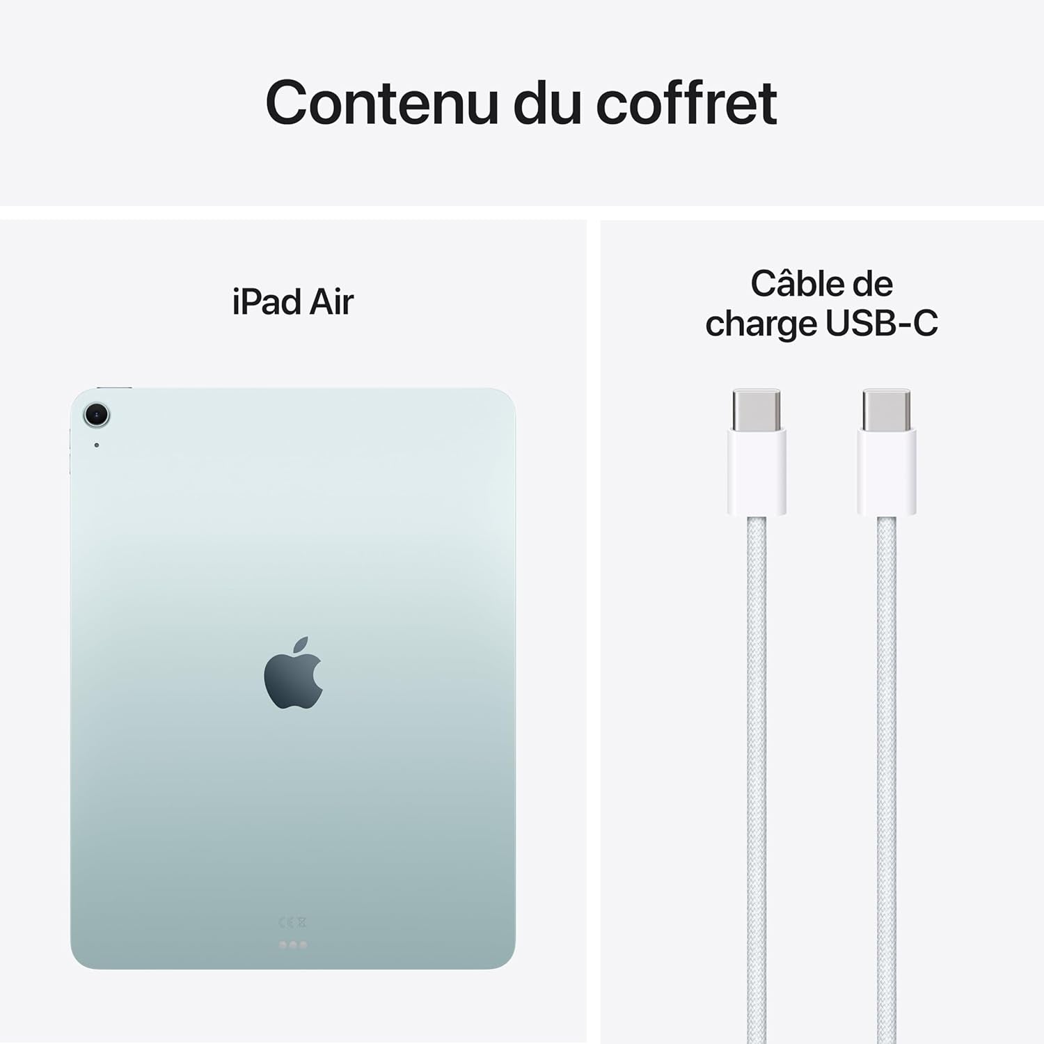 Ipad Air 13 Pouces Avec Puce M3 :  Intelligence, Écran Liquid Retina, 1 To, Caméras Avant/Arrière 12 Mpx, Wi-Fi 6E, Touch ID, Autonomie D’Une Journée – Bleu