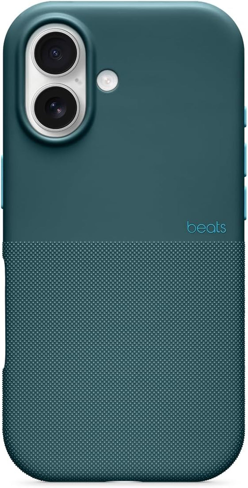 Coque Haute Résistance Pour Iphone 17 Équipée Magsafe Avec Commande De L'Appareil Photo, Protection Contre Les Chutes Et Les Rayures, Fini Mat Texturé - Bleu Rocheuses