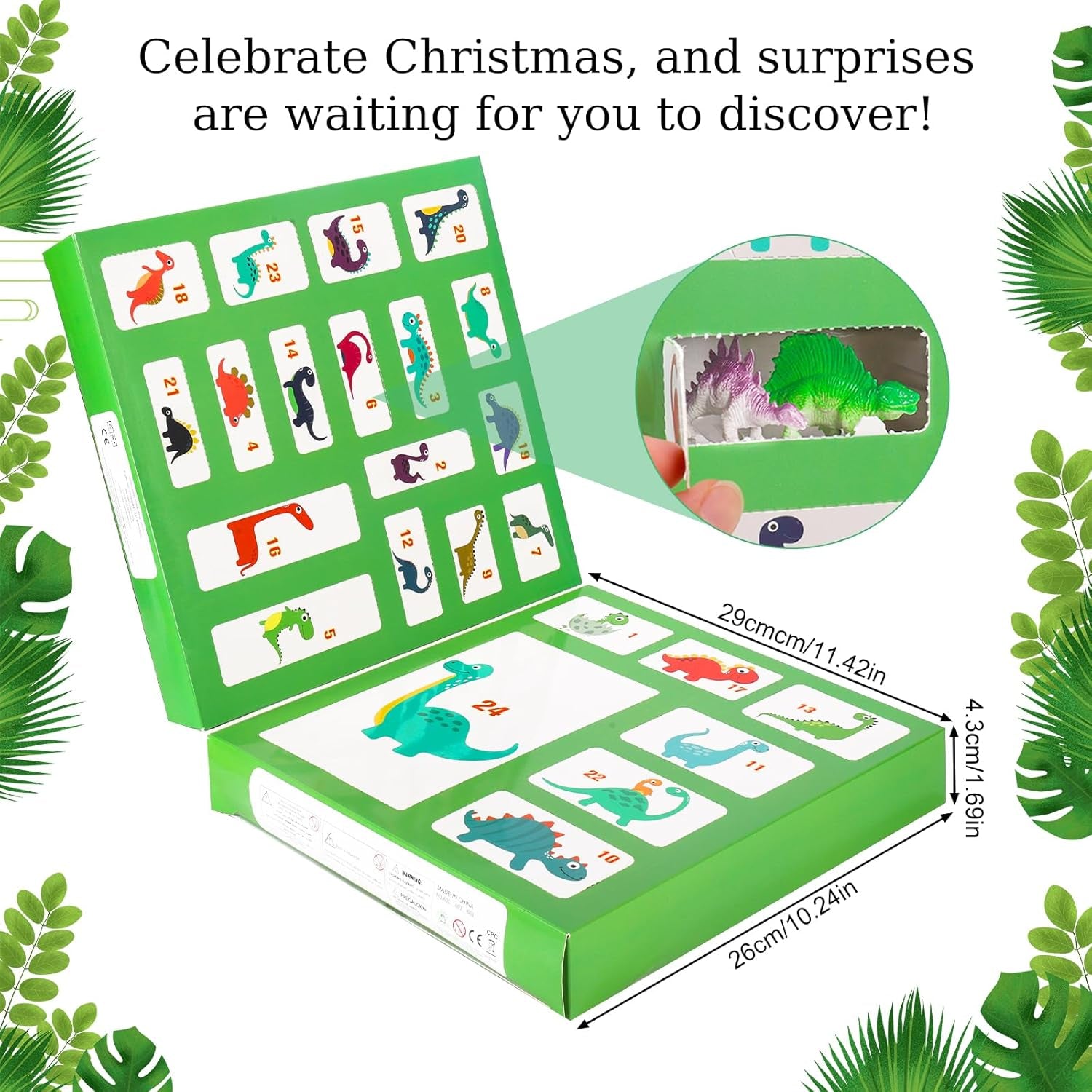 Calendrier De L'Avent 2025, Calendrier De L'Avent Enfant, Monde Des Dinosaures, Calendrier Enfant De Noël Pour Enfants, Transporteur De Dinosaures, Mini Dinosaures, Pour Enfants À
