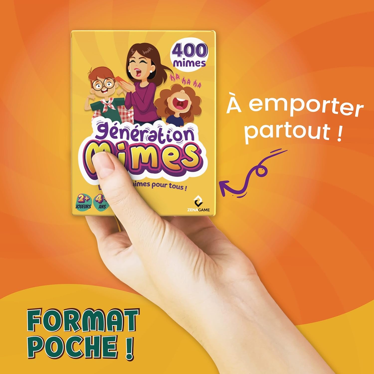 Génération Mimes Jeux De Société Enfant Et Adultes - Jeu D'Ambiance Famille - Jeu De Mimes - Jeu De Cartes Dès 4 Ans