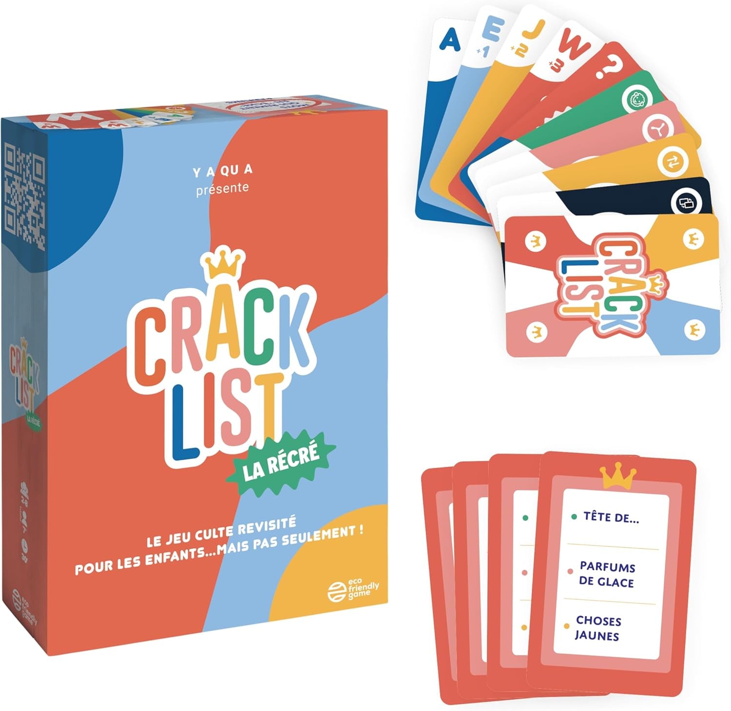 La Récré – Jeu De Cartes Éducatif Et Amusant - Version Ludique Du Petit Bac - Idéal Pour Jouer En Famille Et Avec Les plus Jeunes - 2 À 8 Joueurs - À Partir De 7 Ans