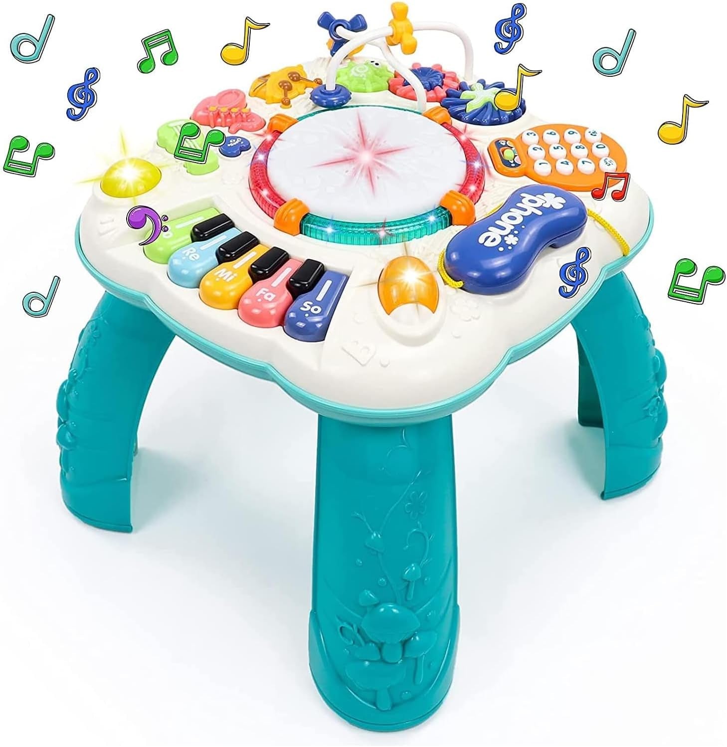 Jouet Bebe 1 an - Table Activité Bébé 6 En 1 Jouet Enfant Jeux Bebe 1 2 3 Ans Fille Garçon Table D'Activité Musicale Bebe Jouet Eveil Éducatif Cadeau Pour Noel Enfant