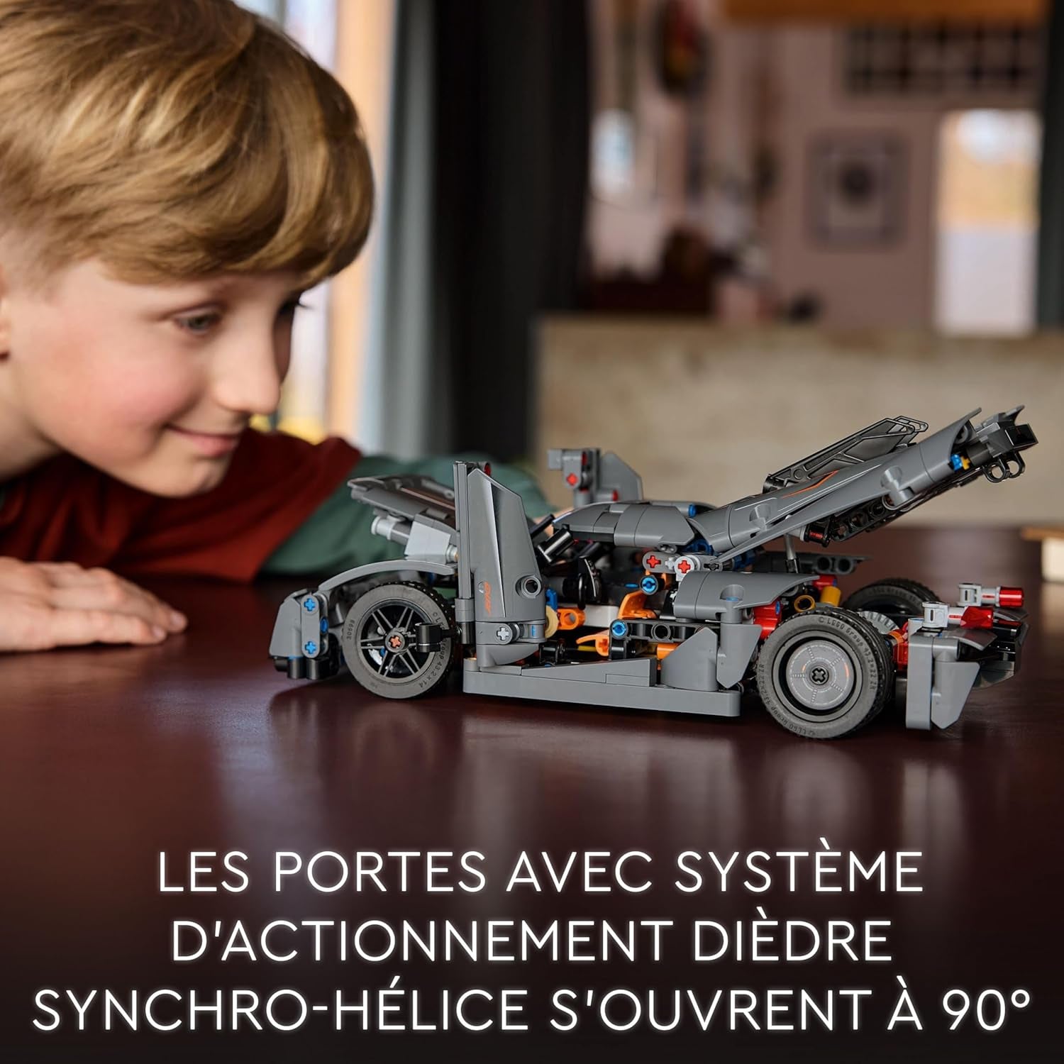 Technic Hypercar Koenigsegg Jesko Absolut Grise - Set De Construction - Véhicule Pour Enfants - Maquette À Construire - Cadeau Pour Les Passionnés De Sport Automobile 42173