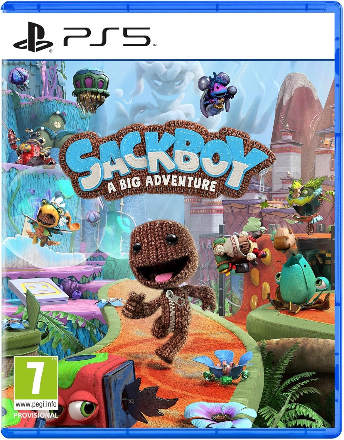 Sony, Jeu  5, Sackboy : a Big Adventure PS5, Jeu De Plateforme Et D'Aventure 3D Sur PS5, Edition Standard, 1 À 4 Joueurs, Version Physique Avec CD, En Français, PEGI 7+