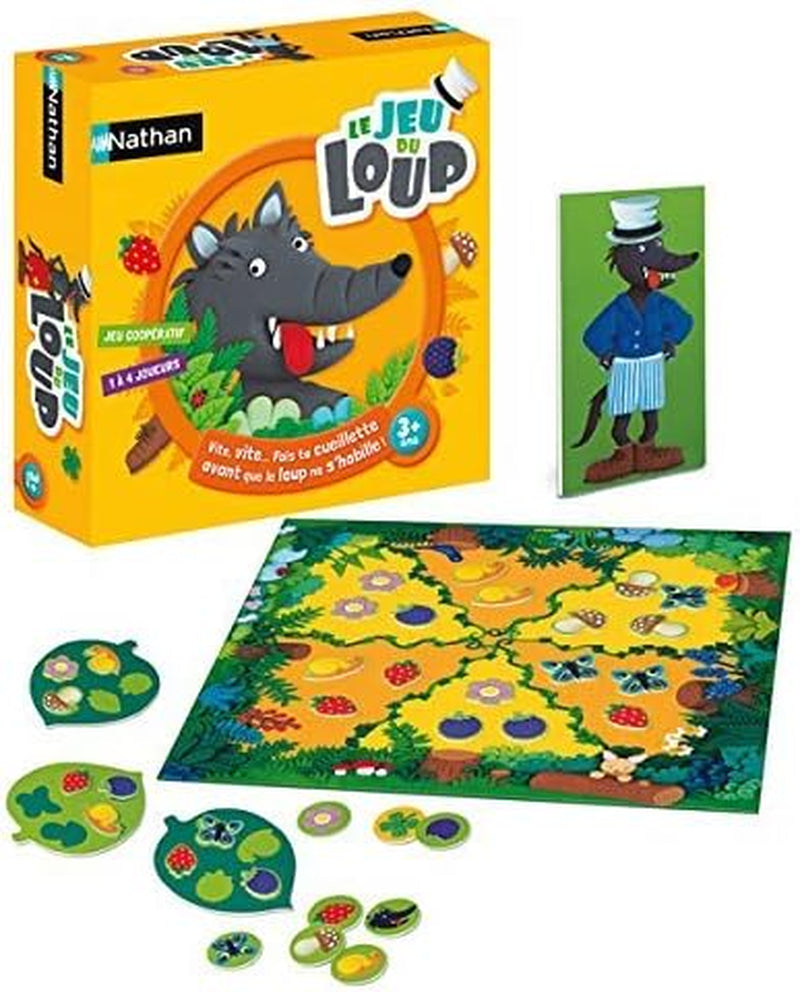 – Le Jeu Du Loup | Jeu De Société | Coopératif Pour Enfants | Fini Ta Cueillette Avant Que Le Loup Soit Habillé | Premier Jeu De Société Amusant Pour Tout-Petits | De 1 À 4 Joueurs | Dès 3 Ans