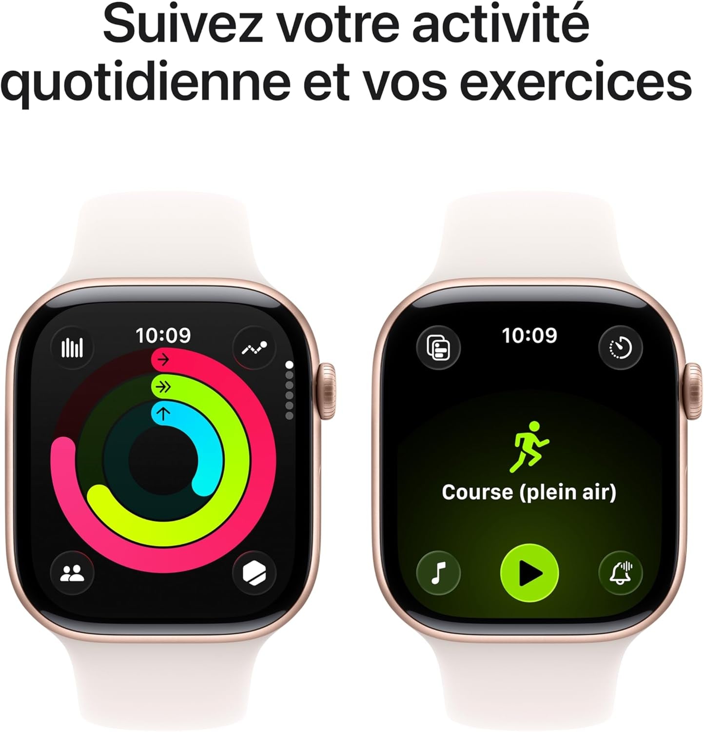 Watch Series 11 [GPS 46 Mm] Montre Connectée Avec Boîtier or Rose Et Bracelet Sport Rose Tendre. Score De Sommeil, Moniteur D’Activité, Suivi De La Santé, Écran Toujours Activé