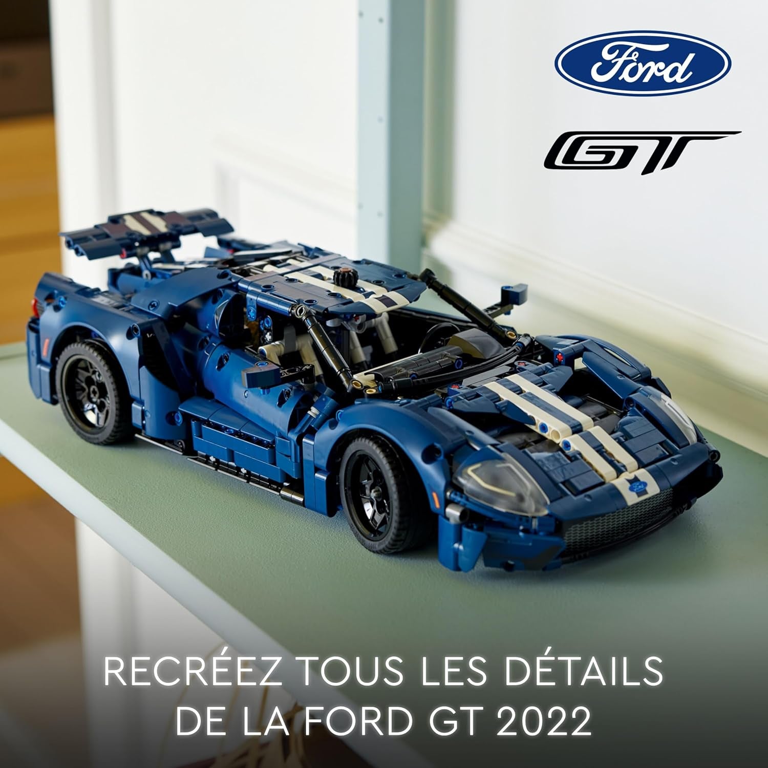 42154 Technic Ford GT 2022, Maquette De Voiture Pour Adultes À Construire, Échelle 1:12 Avec Caractéristiques Authentiques, Set De Collection Avancé