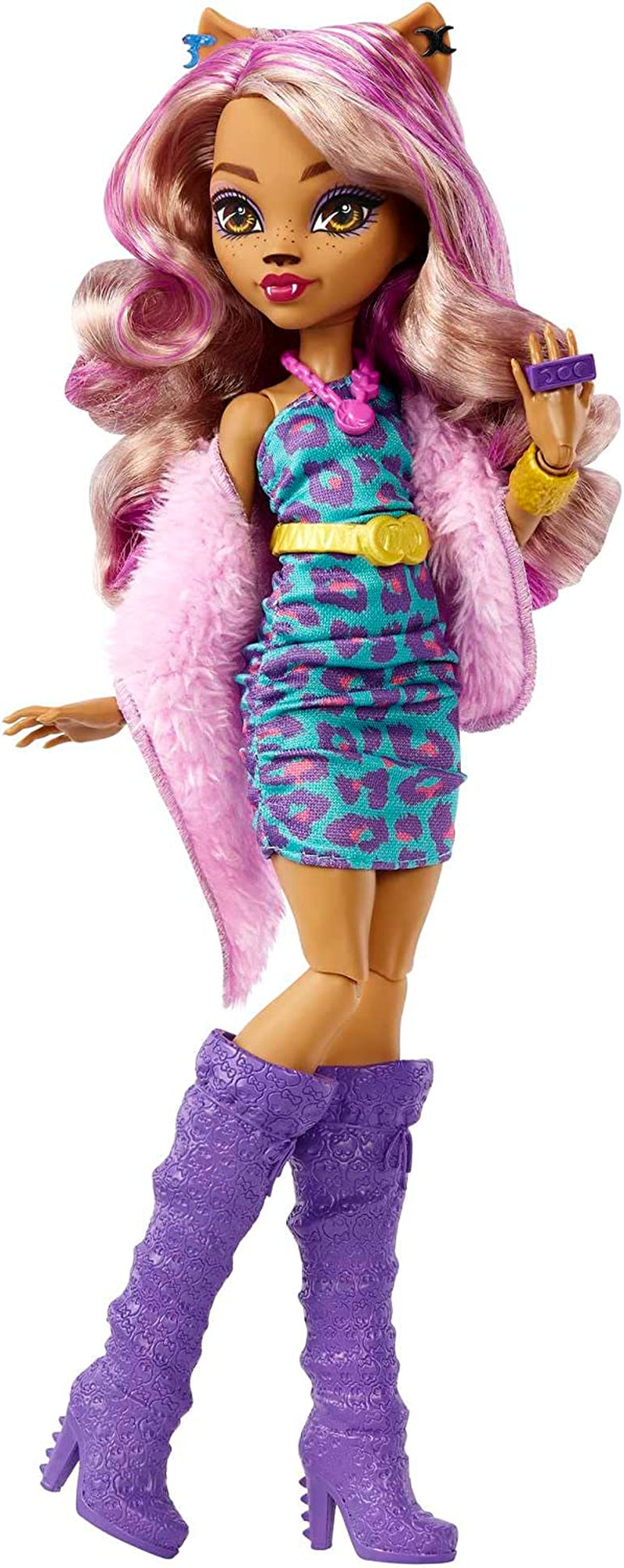 Coffret Studio De Mode De Clawdeen Wolf Avec Poupée Clawdeen Wolf Et plus De 20 Éléments De Jeu, Jouet Enfant, Dès 4 Ans, HKY70