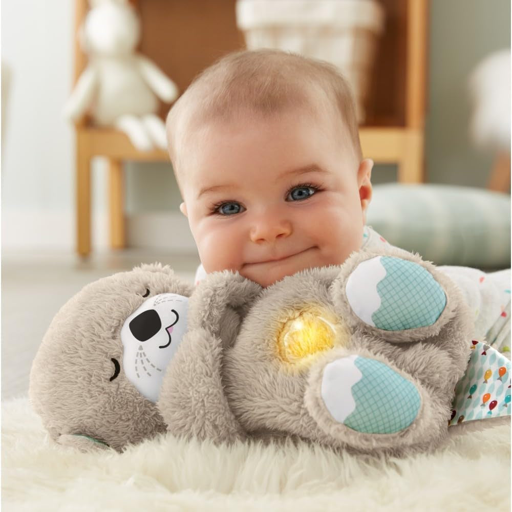 Ma Loutre Câlins Bonne Nuit Peluche | Peluche Veilleuse Bébé Musicale Et Lumineuse | Veilleuse Doudou Bruit Blanc Bébé | Cadeau Naissance Fille Et Garçon Nouveau Né, FXC66
