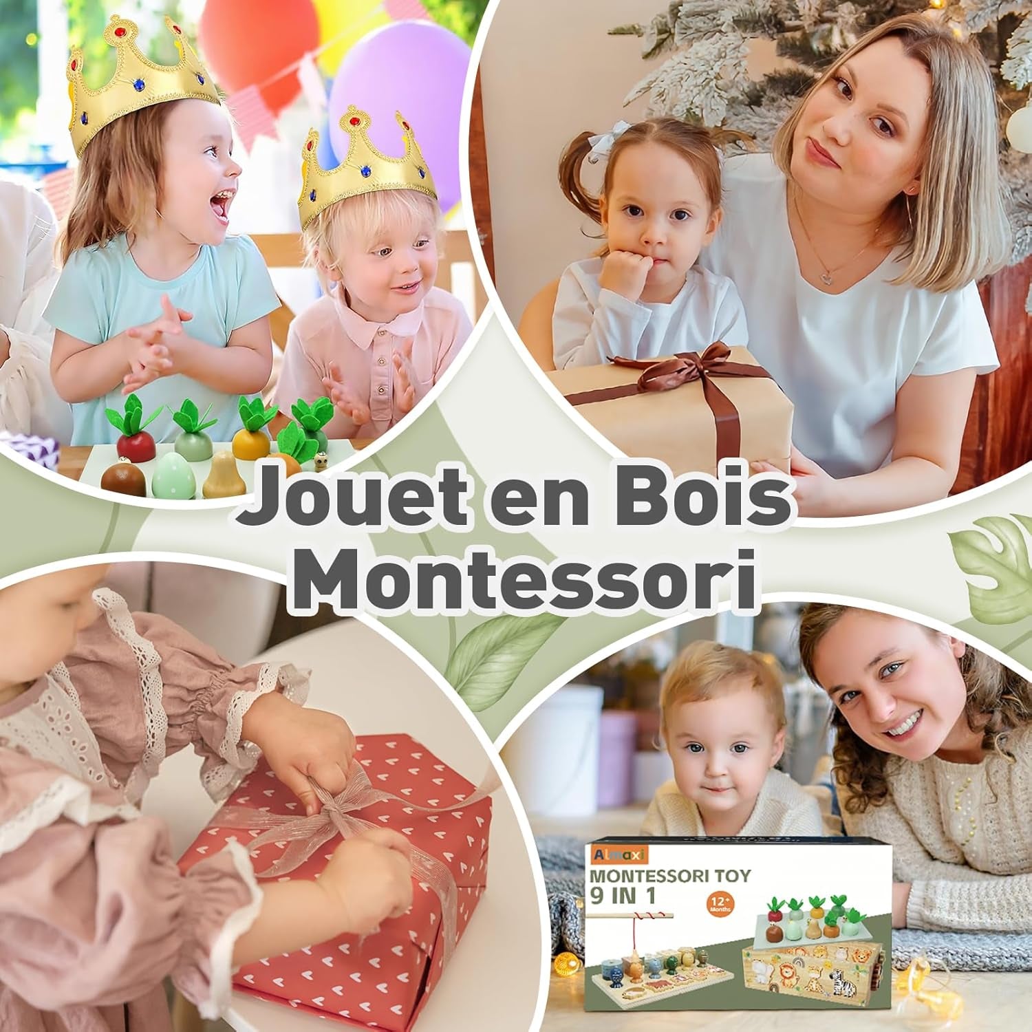 Jouet Enfant 1 2 3 Ans, 9 En 1 Jeux Montessori 2 3 4 Ans Éducatif, Safari Jouet En Bois Montessori 2 An, Jeux Efants 2 3 Ans Fille Garcon, Cadeau Enfant 1 2 3 4 Ans Fille Garcon