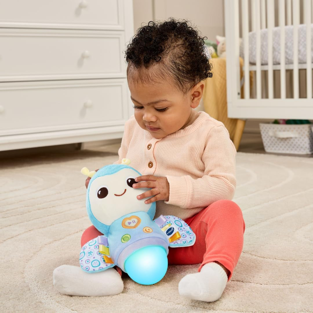 - Lili, Ma Luciole Douce Nuit, Peluche Lumineuse Et Musicale Qui Change De Couleur, Musique Douce, Berceuses Et Sons De La Nature, Cadeau De Naissance Bébé - Contenu En Français