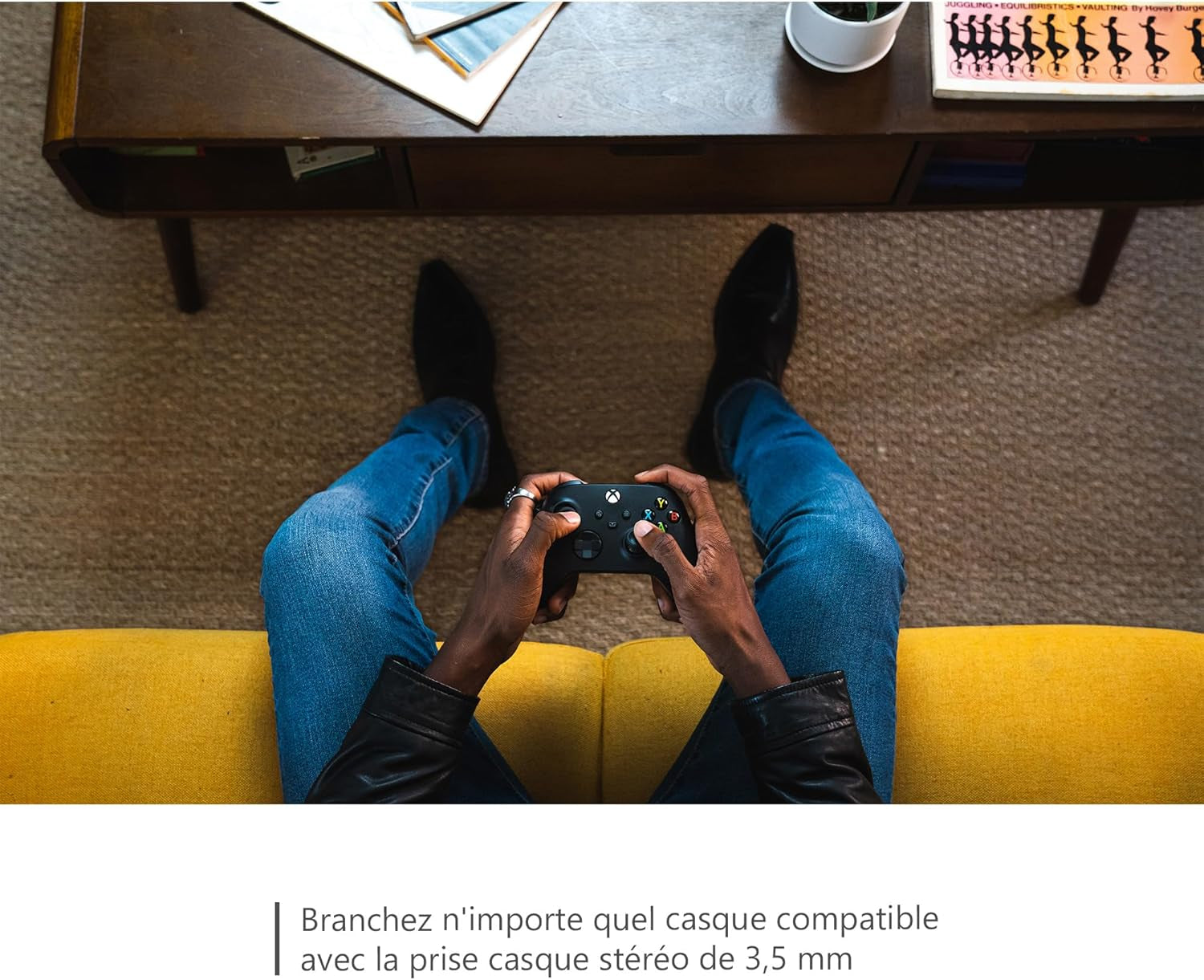 Manette Sans Fil - Carbon Black Series X, Series S, One, Windows 10 & 11, Android Et Ios