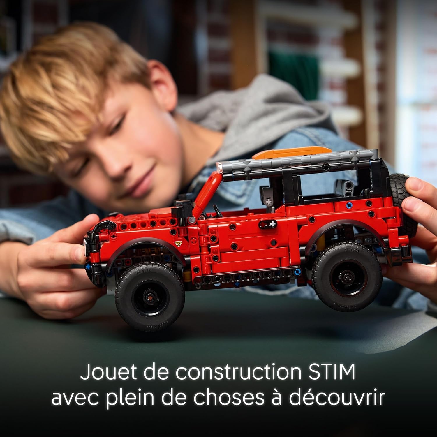 Technic SUV Ford Bronco - Jeu De Construction De Voiture 4X4 - Maquette Avec Portes Ouvrantes, Moteur V6, Suspension & Direction - Cadeau Collector Pour Garçon Dès 9 Ans 42213