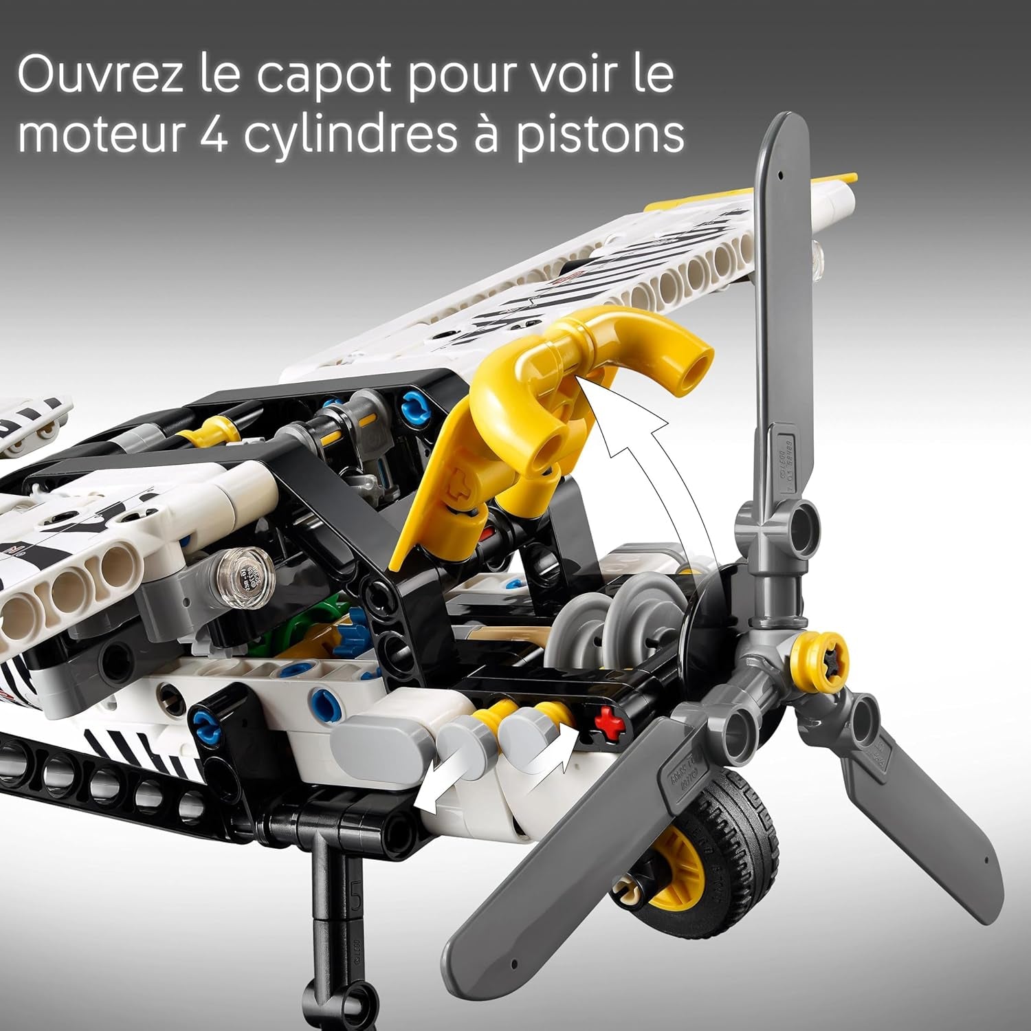 Technic L’Avion De Brousse - Jeu De Construction Pour Garçon Et Fille Dès 8 Ans - Maquette Avec Moteur 4 Cylindres À Pistons Et Hélice - Idée Cadeau Pour Enfants Passionnés De Mécanique 42198