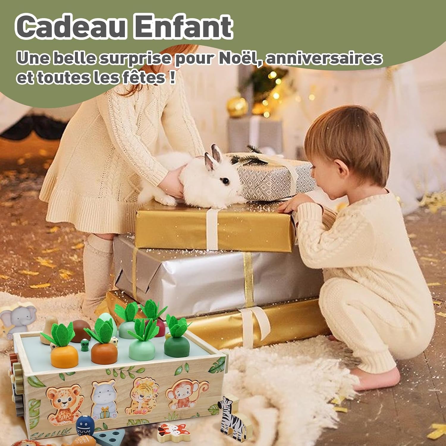 Jouet Enfant 1 2 3 Ans, 9 En 1 Jeux Montessori 2 3 4 Ans Éducatif, Safari Jouet En Bois Montessori 2 An, Jeux Efants 2 3 Ans Fille Garcon, Cadeau Enfant 1 2 3 4 Ans Fille Garcon