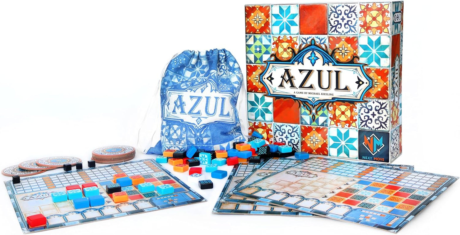 - Azul - Récompensé as D'Or - Jeu De Société Pour Enfants Dès 8 Ans - Version Française - Jeu De Stratégie Pose Detuiles & Mosaiques - 2 À 4 Joueurs - 45Min - Plan B Games