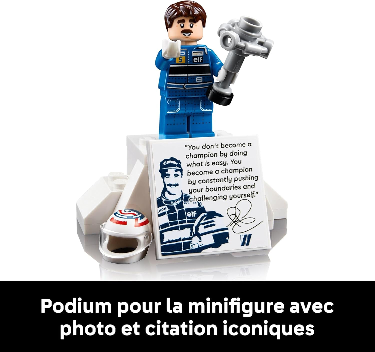 Icons Williams Racing FW14B Et Nigel Mansell - Maquette De Voiture De F1 - Inclut Minifigurine Collector De Pilote Avec Trophée Et Casque - Idée Cadeau Pour Adulte Et Adolescent 10353