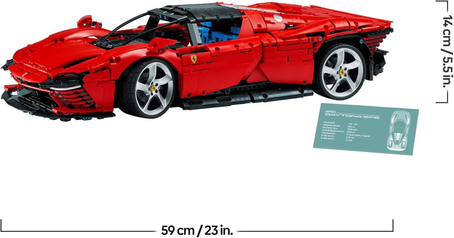 Technic Ferrari Daytona SP3 - Maquette Et Modélisme Adulte De Voiture - Loisir Créatif Hommes Et Femmes - Idée Cadeau Pour Lui Et Elle Et Fans De Voitures De Collection 42143